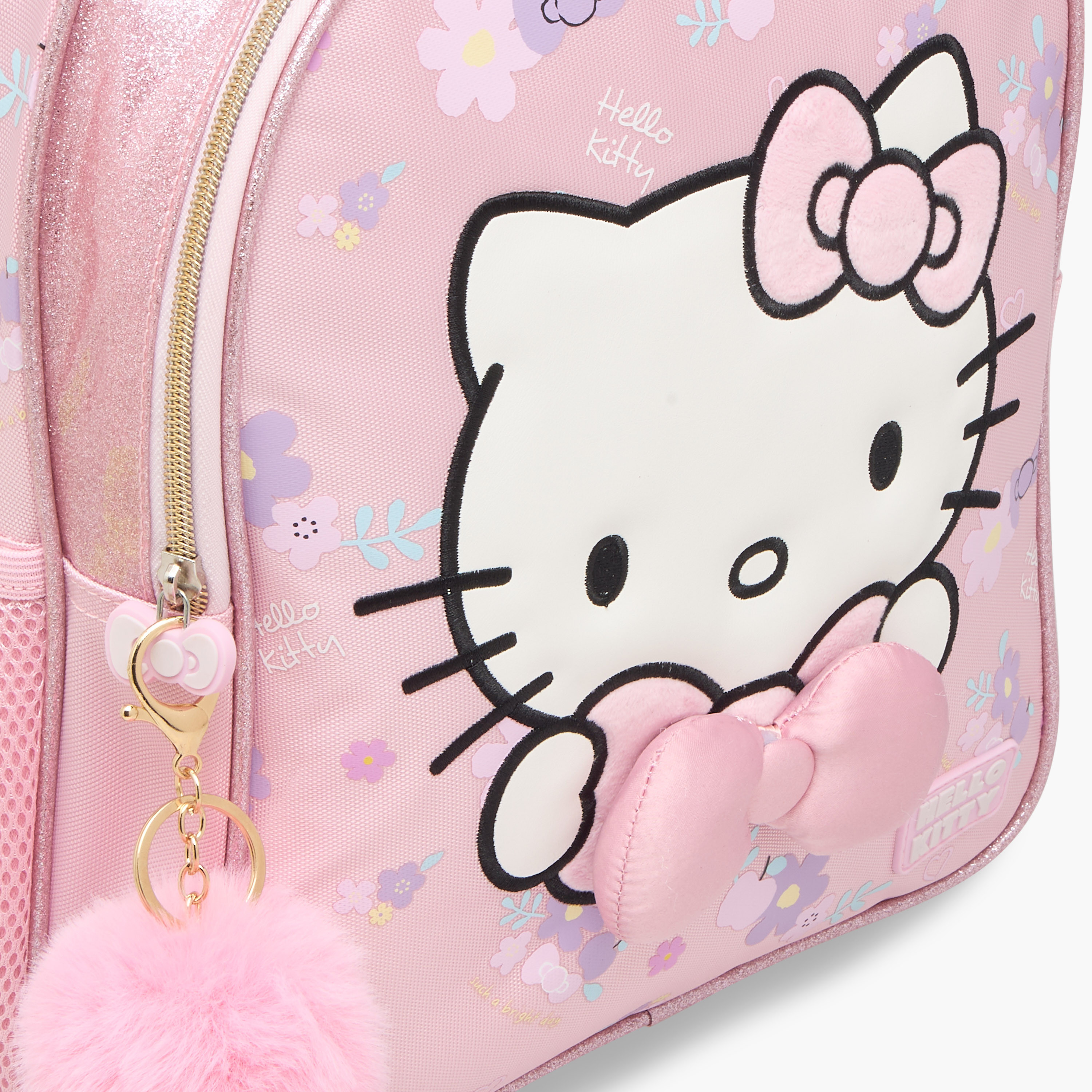 Hello Kitty Printed Backpack with Adjustable Shoulder Straps and Zip Closure - 14 inches-school-bagsandbackpacks-backpacks-image-9