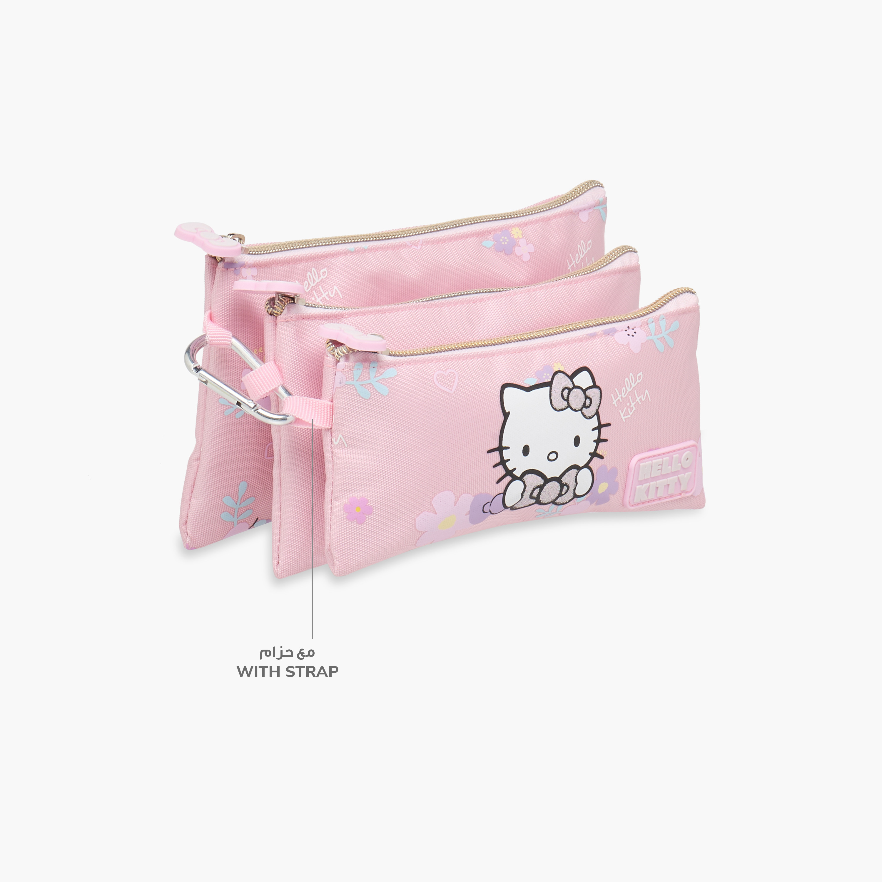 مقلمة بسحاب إغلاق وطبعات هالو كيتي-school-stationery-pencilcases-image-6