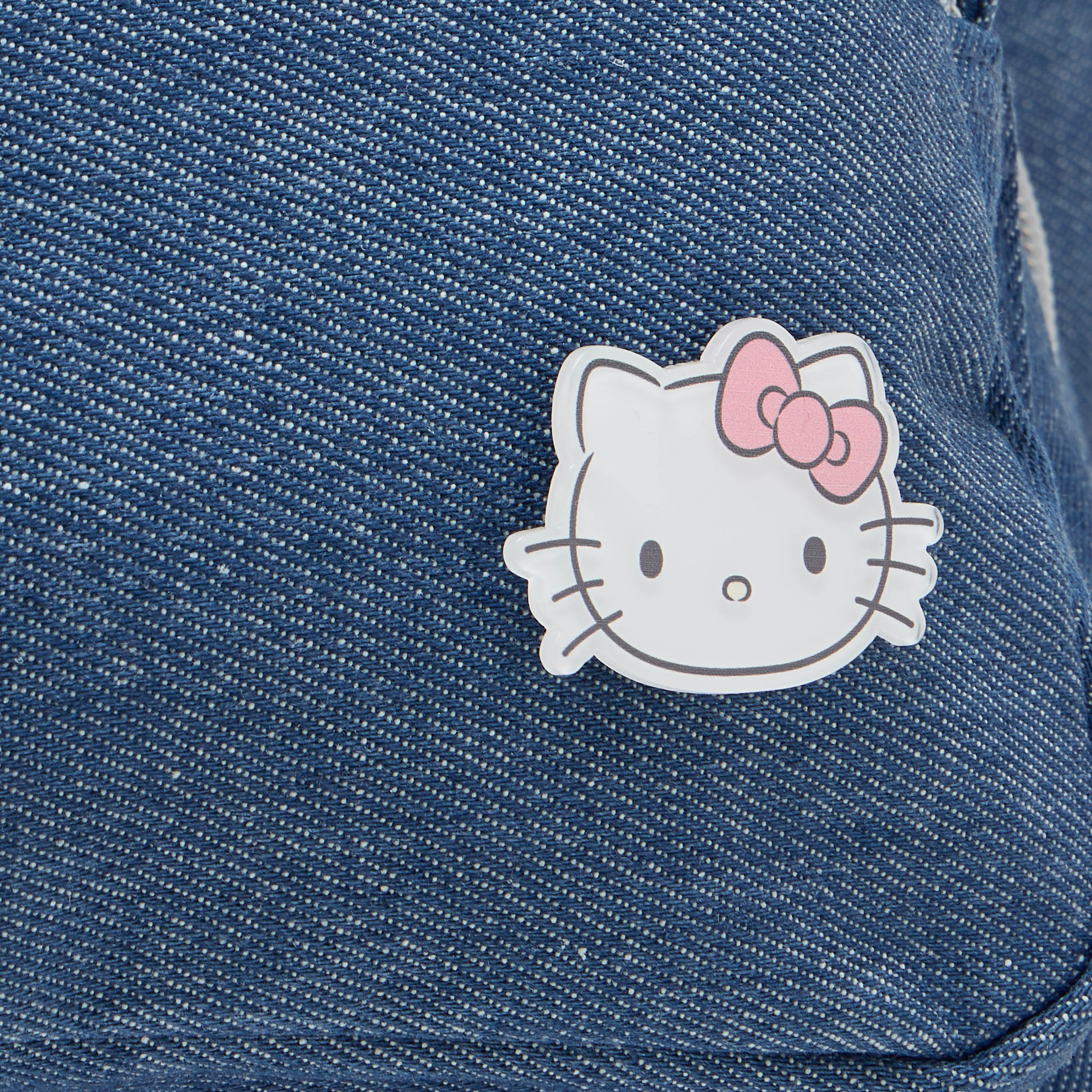Hello Kitty Print Trolley Backpack with Retractable Handle - 18 inches-school-bagsandbackpacks-trolleybags-image-11