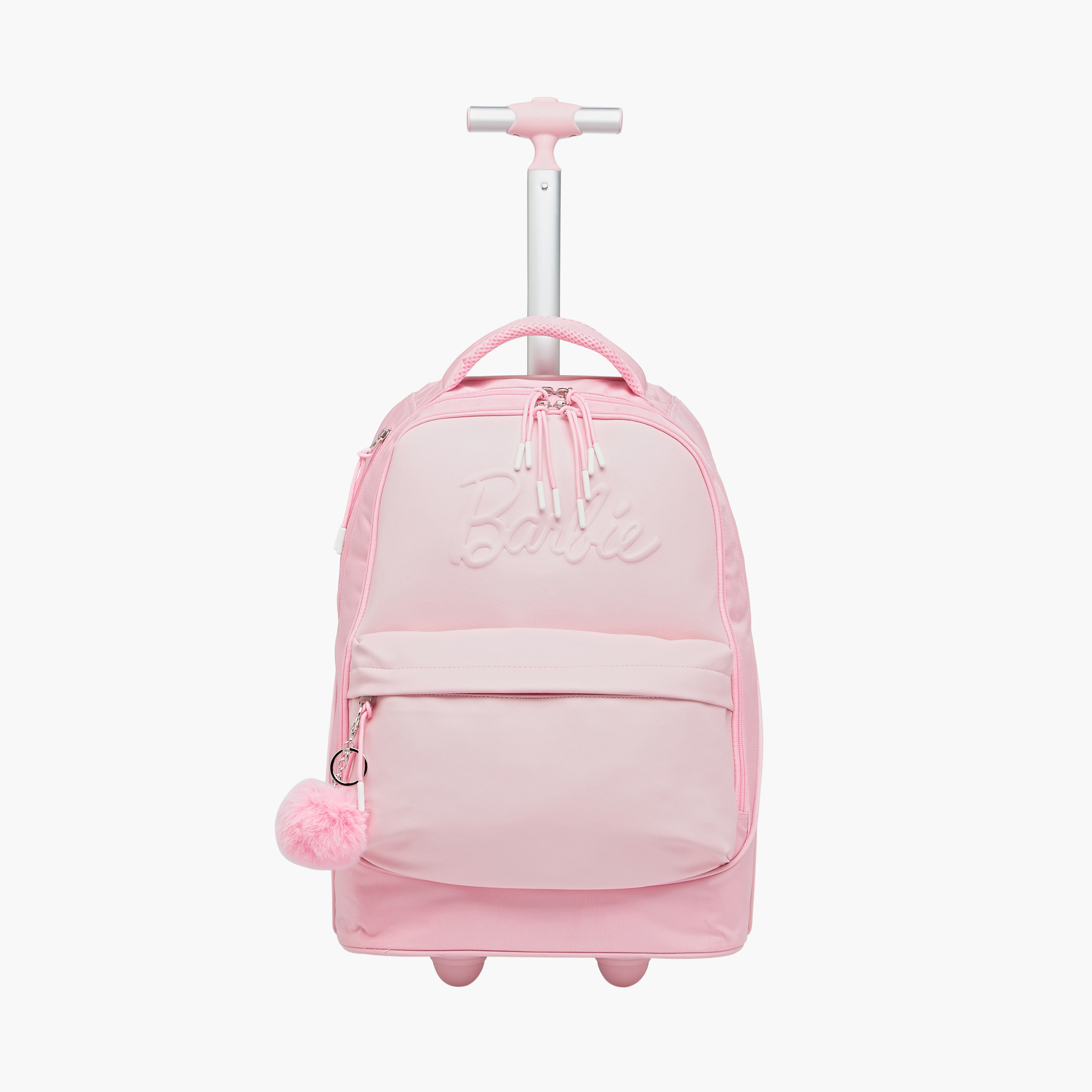 شنطة ترولي للبنات 8-13 سنة بقسم للابتوب وتصميم باربي من ماتيل-school-bagsandbackpacks-trolleybags-image-2