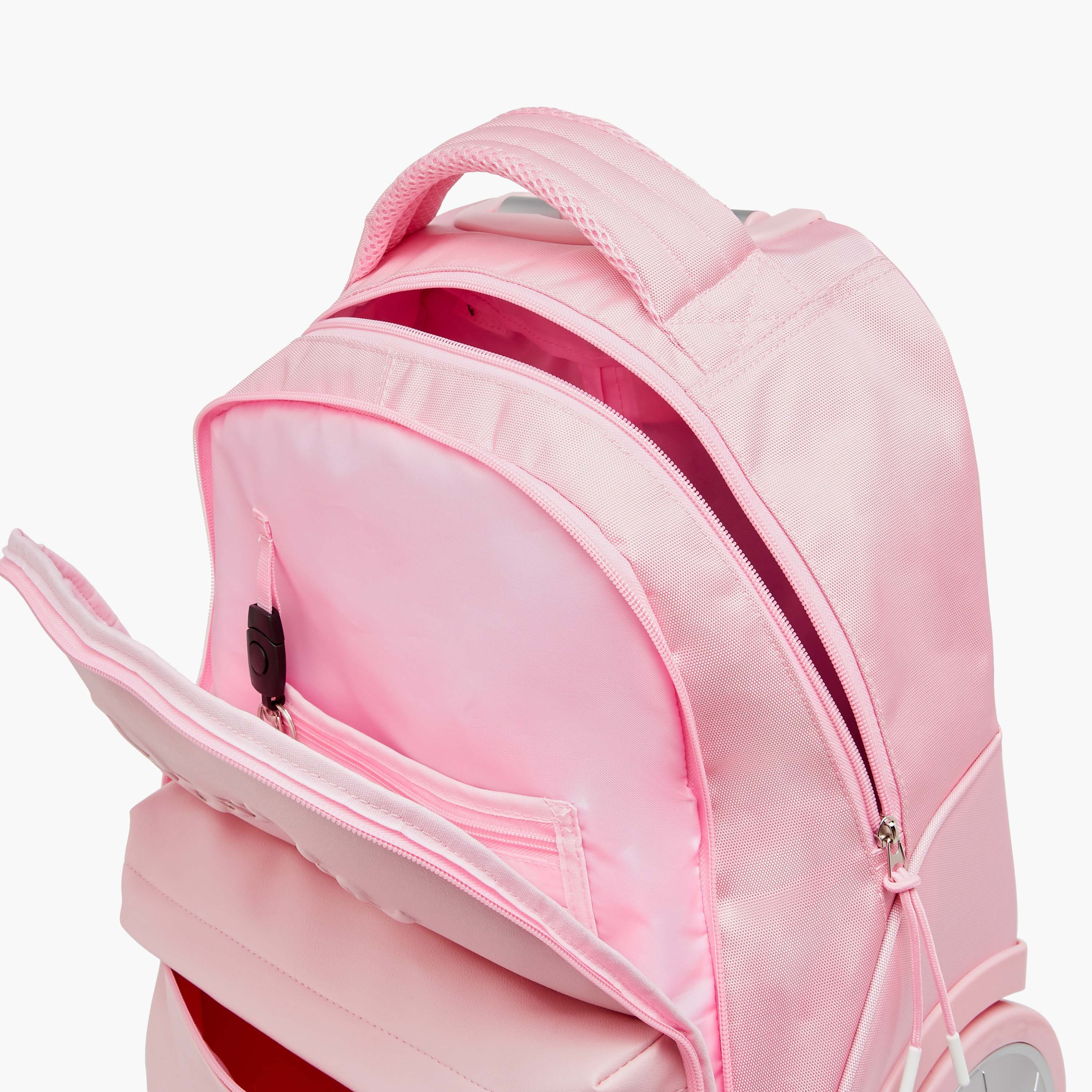 شنطة ترولي للبنات 8-13 سنة بقسم للابتوب وتصميم باربي من ماتيل-school-bagsandbackpacks-trolleybags-image-18