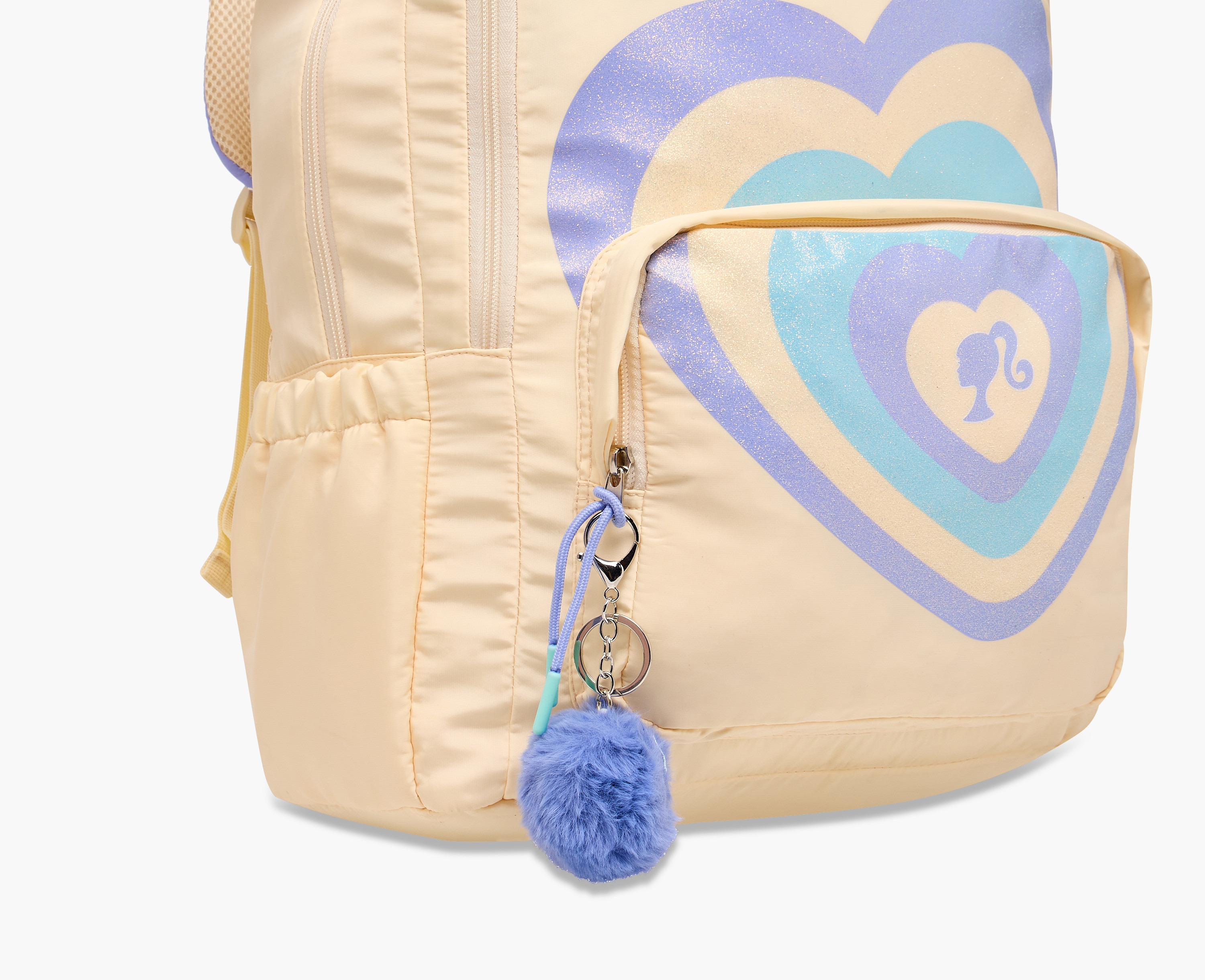 Barbie Heart Print Backpack with Adjustable Straps and Zip Closure - 16.5 inches-school-bagsandbackpacks-backpacks-image-9
