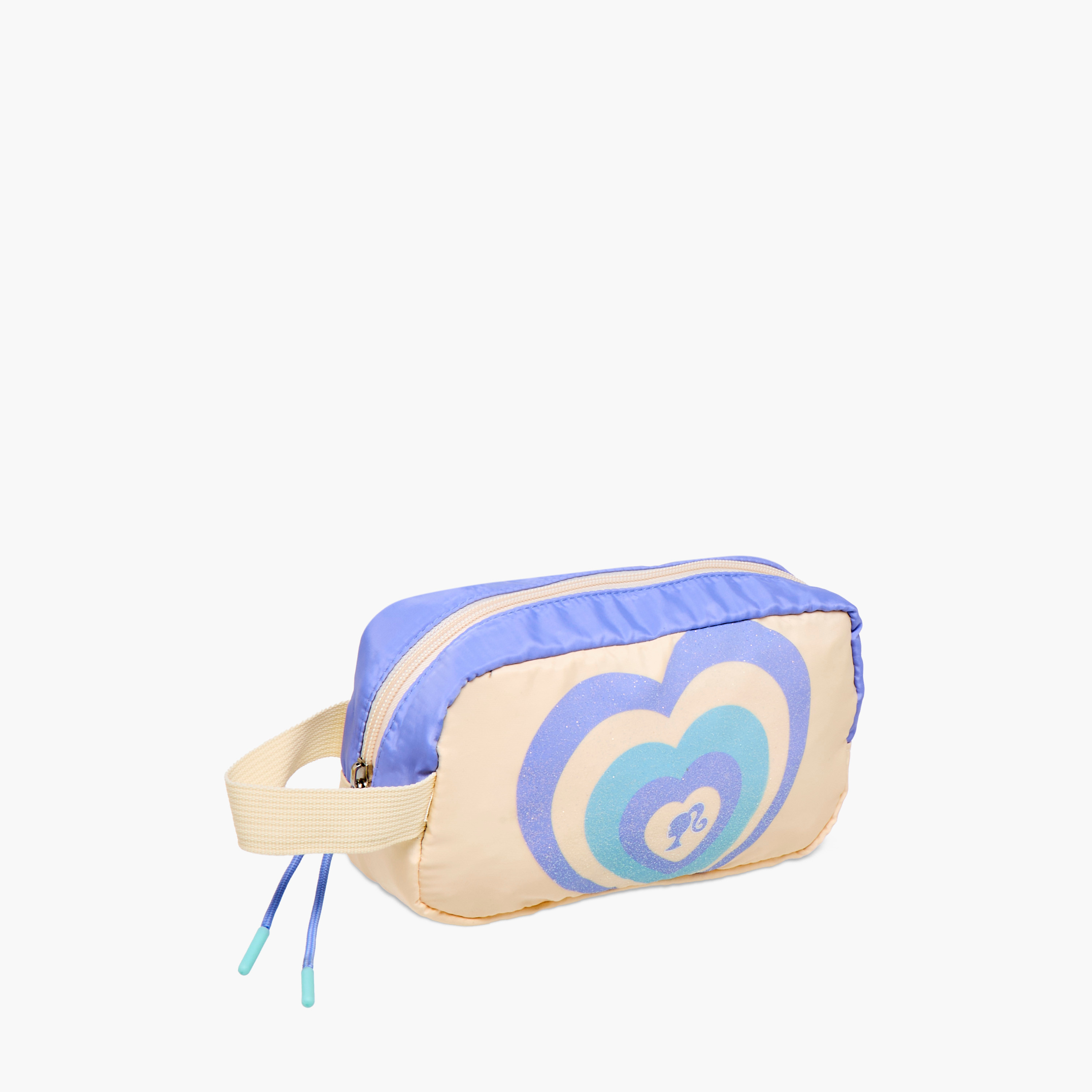 Barbie Heart Print Pencil Pouch with Zip Closure-school-stationery-pencilcases-image-2