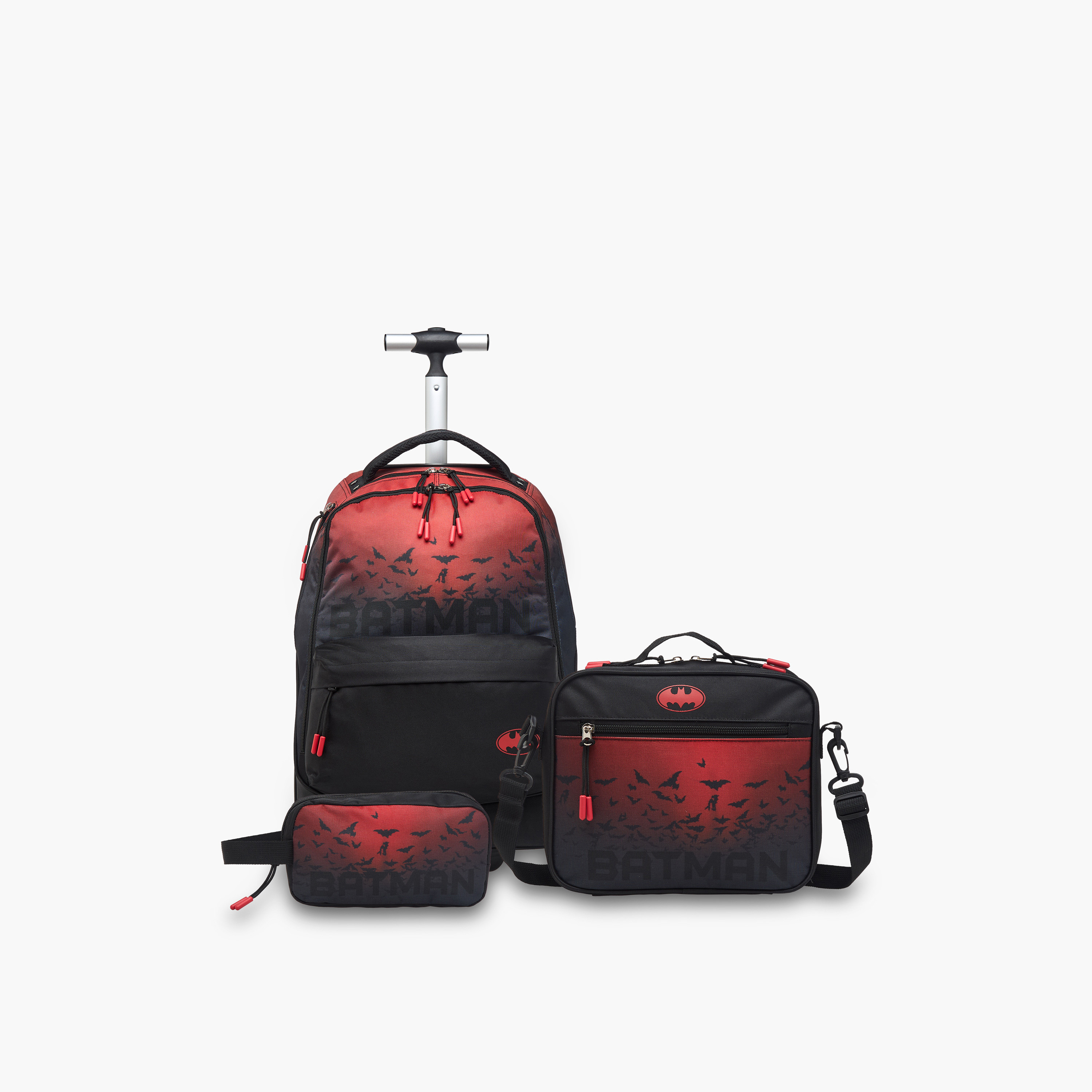 Warner Bros Batman Trolley Bag for Boys 8-13 Years with Laptop Compartment -school-bagsandbackpacks-trolleybags-image-19