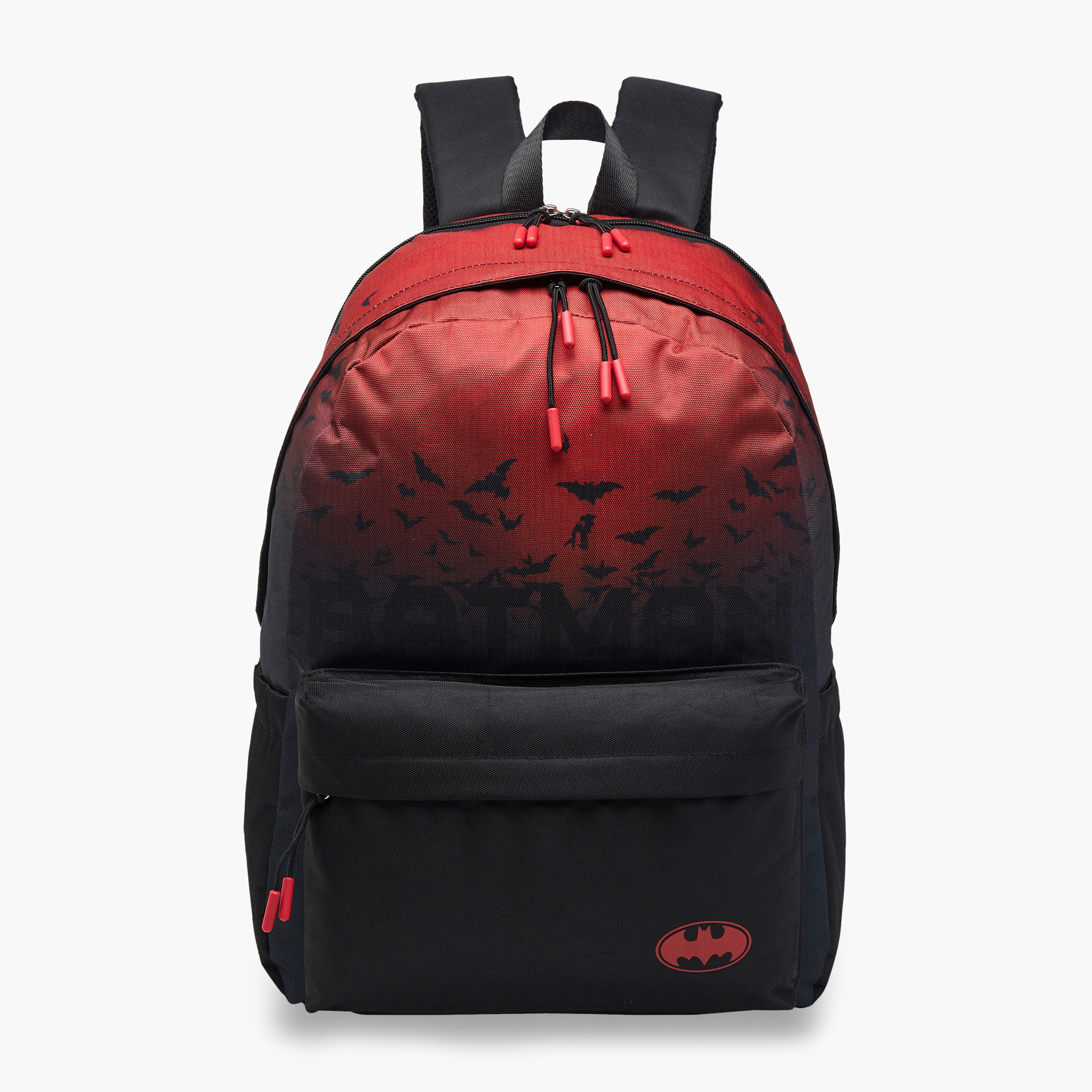 Batman Print Backpack with Adjustable Straps and Zip Closure - 17 inches-school-bagsandbackpacks-backpacks-image-1