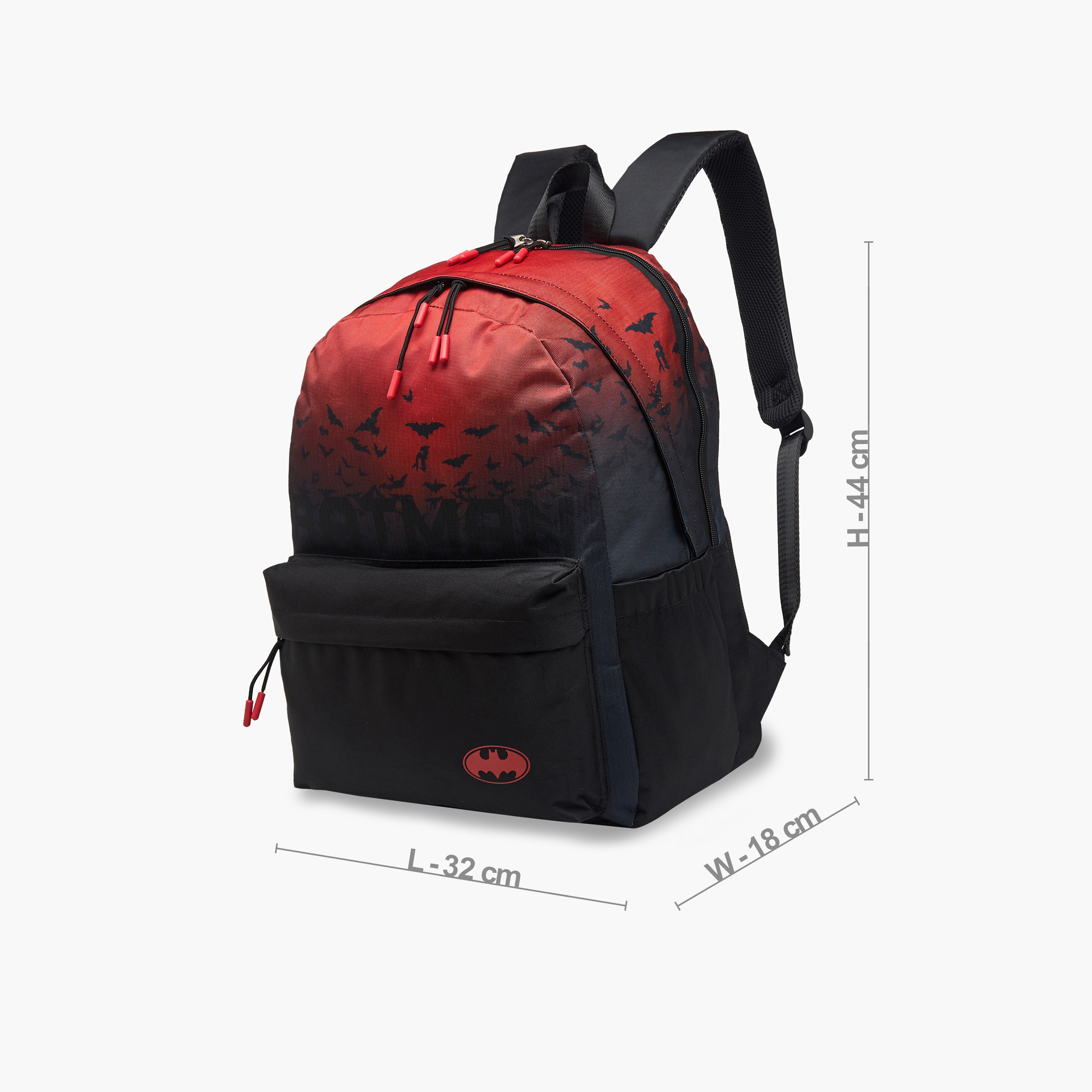 Batman Print Backpack with Adjustable Straps and Zip Closure - 17 inches-school-bagsandbackpacks-backpacks-image-4