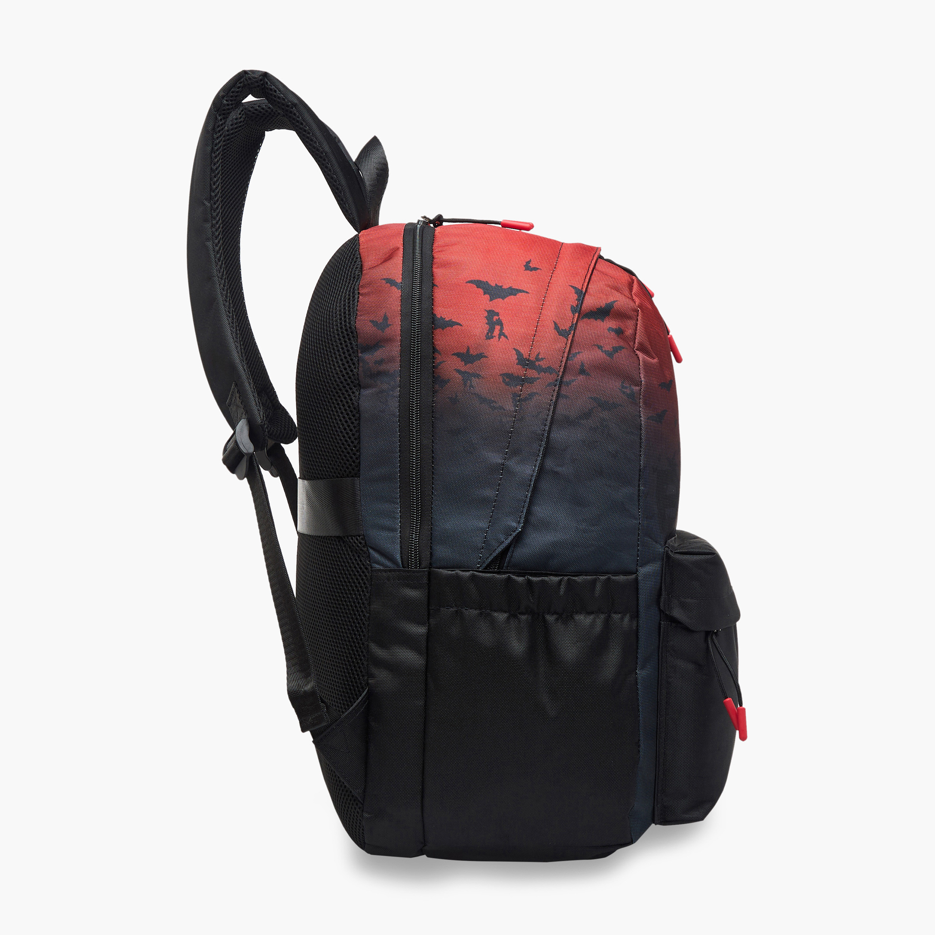 Batman Print Backpack with Adjustable Straps and Zip Closure - 17 inches-school-bagsandbackpacks-backpacks-image-5