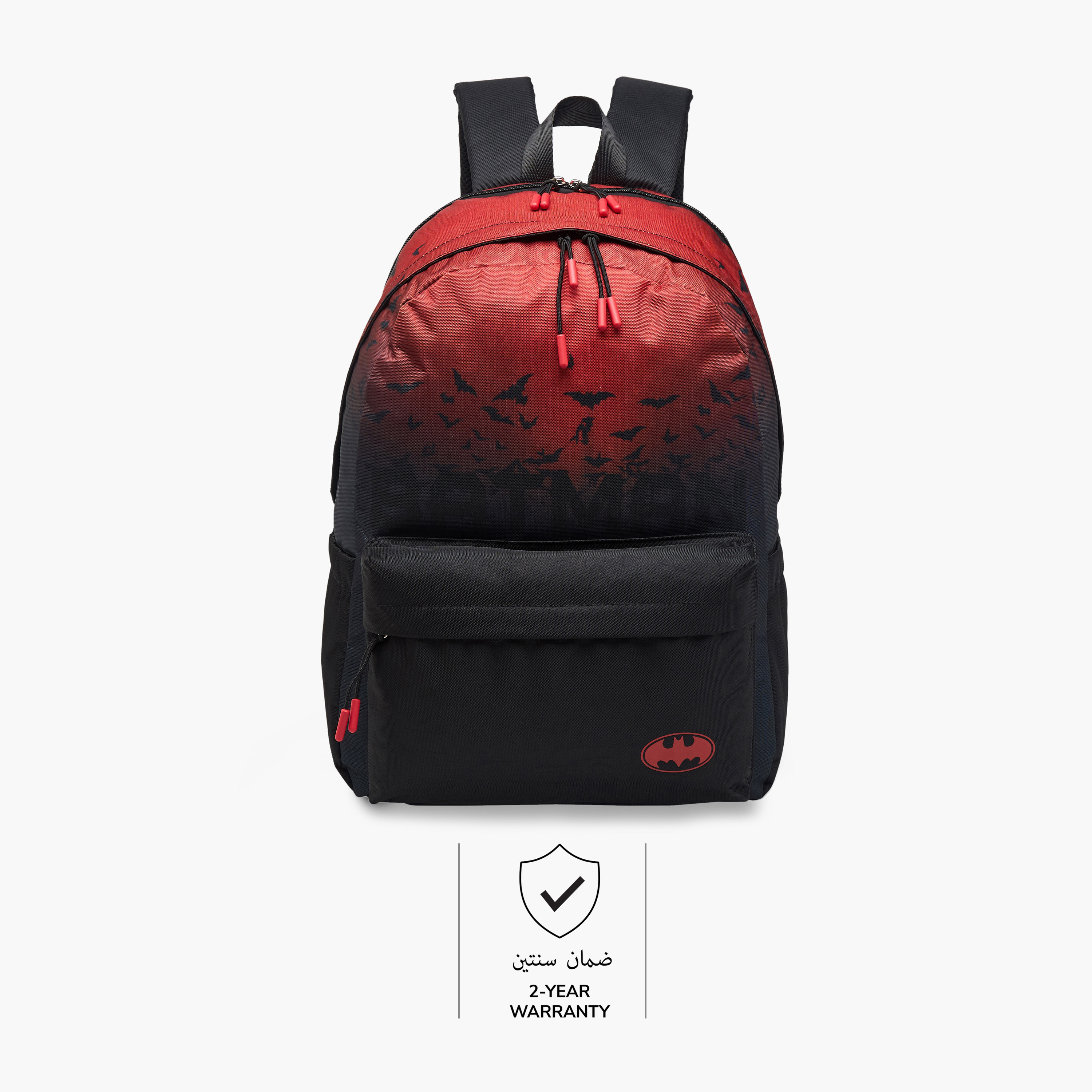 Batman Print Backpack with Adjustable Straps and Zip Closure - 17 inches-school-bagsandbackpacks-backpacks-image-6