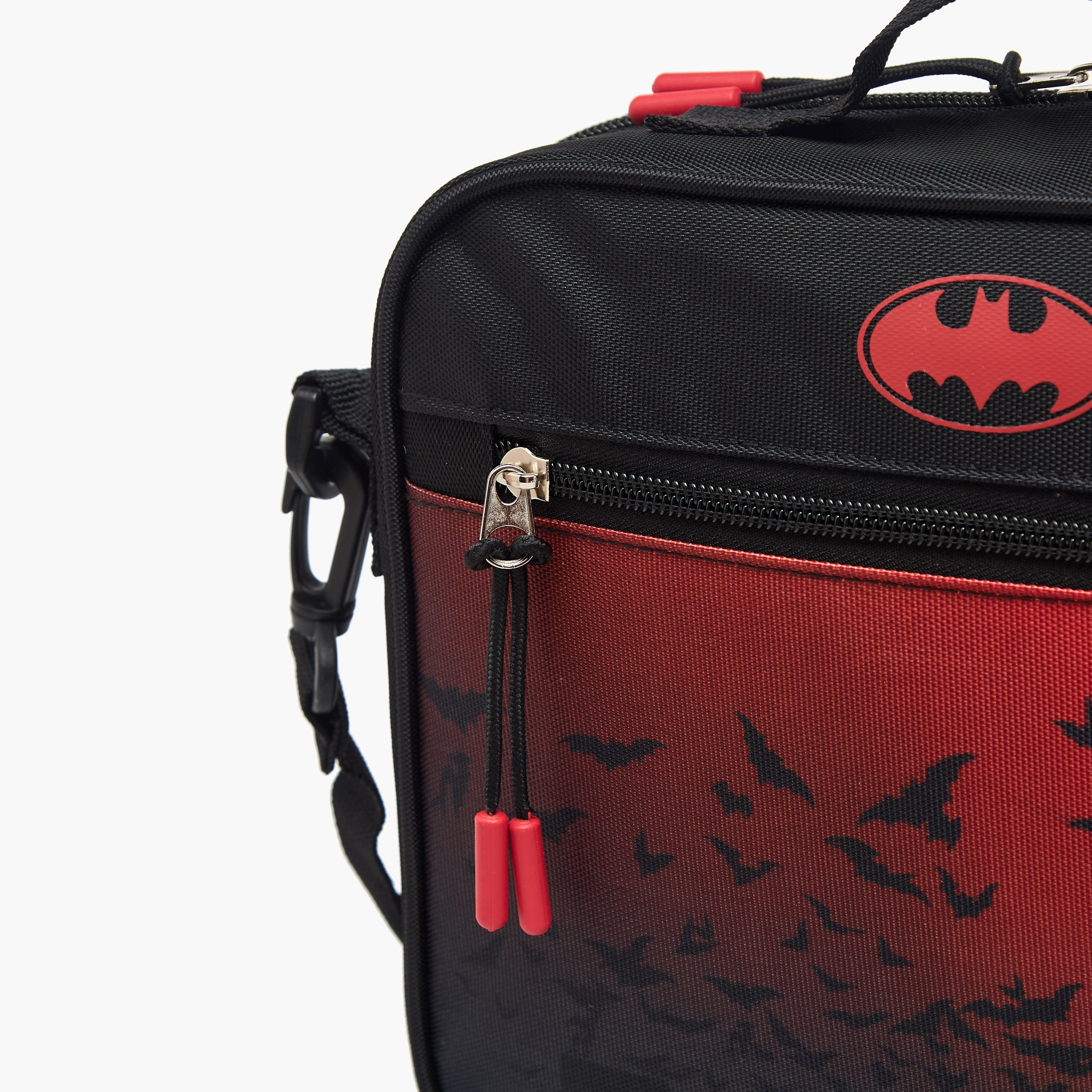 Batman Print Lunch Bag with Zip Closure-school-lunchessentials-lunchbags-image-5