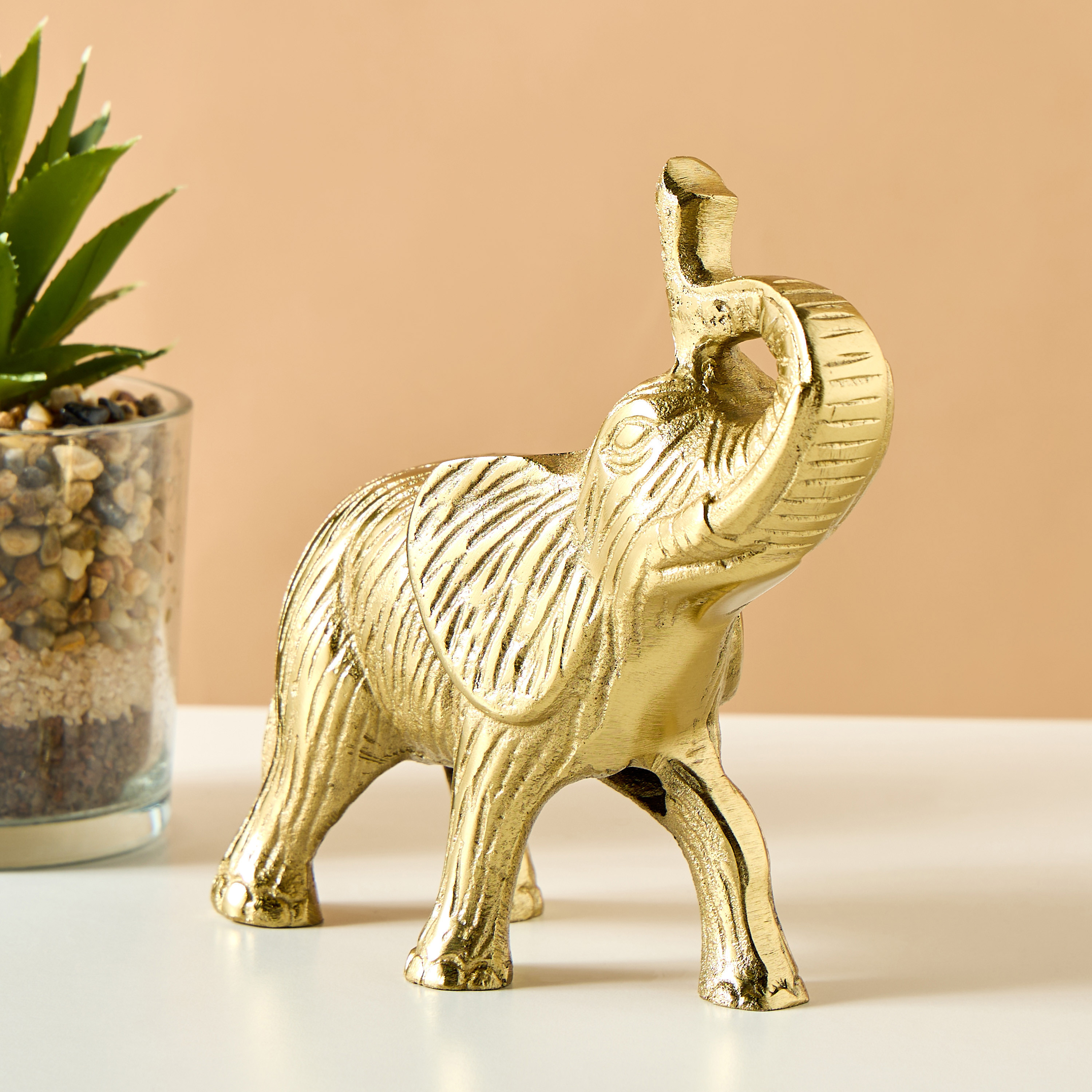 Decorative Elephant Sculpture - 18x7x18 cms-household-decor-decorativeobjectsandsculptures-image-1