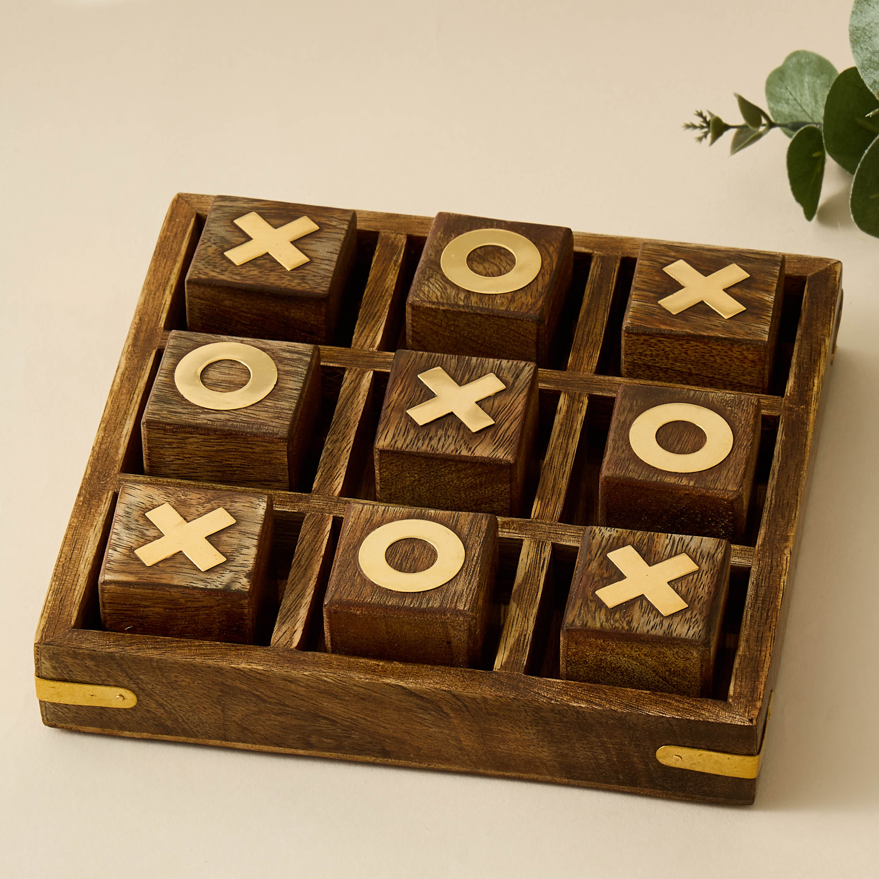 Decorative Wooden Criss Cross Game - 18x4 cms-household-decor-decorativeobjectsandsculptures-image-1