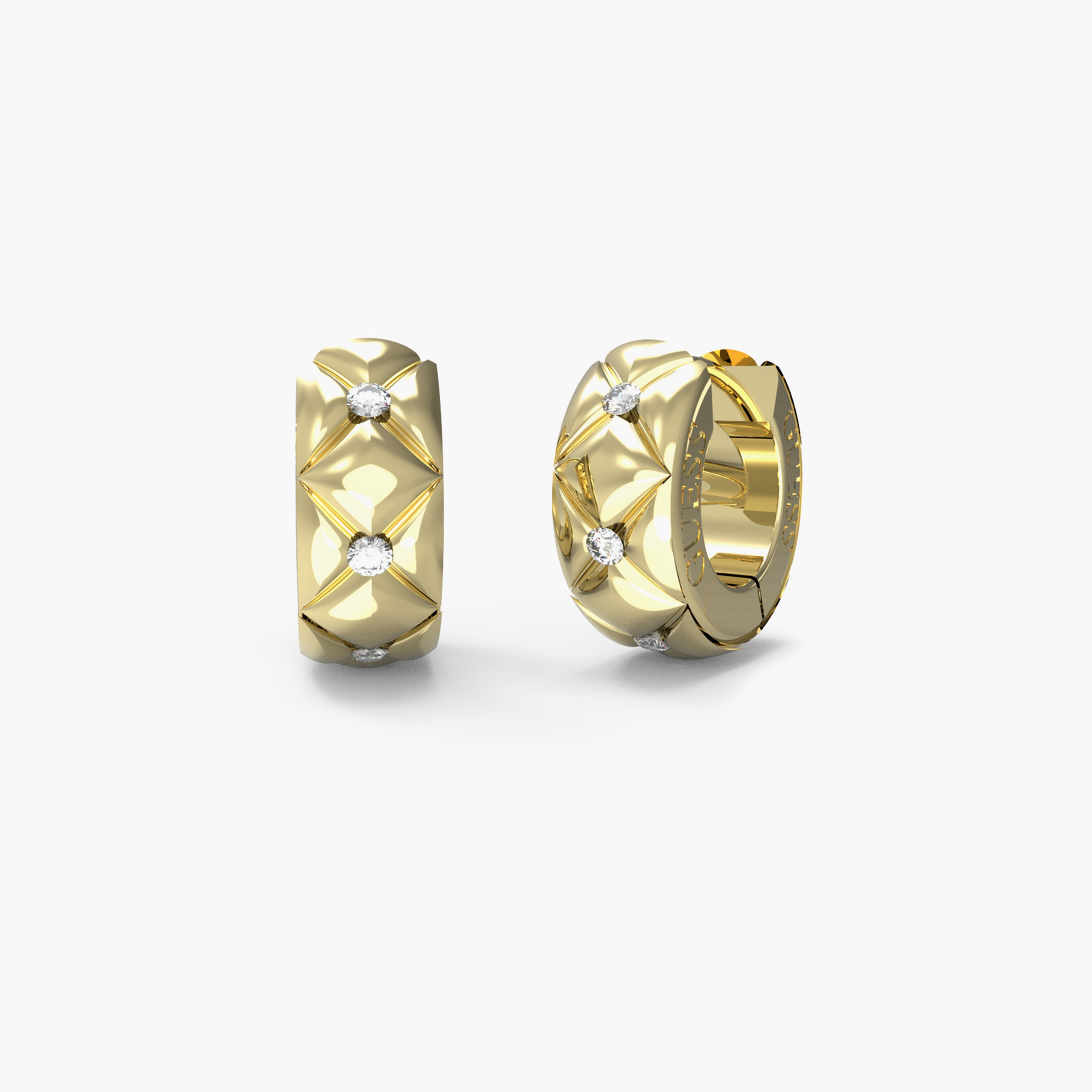 غيس- أقراط فولاذ هاجيز ذهبية صغيرة 15 مم | JUBE04590JWYGT-U-women-watchesandjewellery-jewellery-earrings-image-1