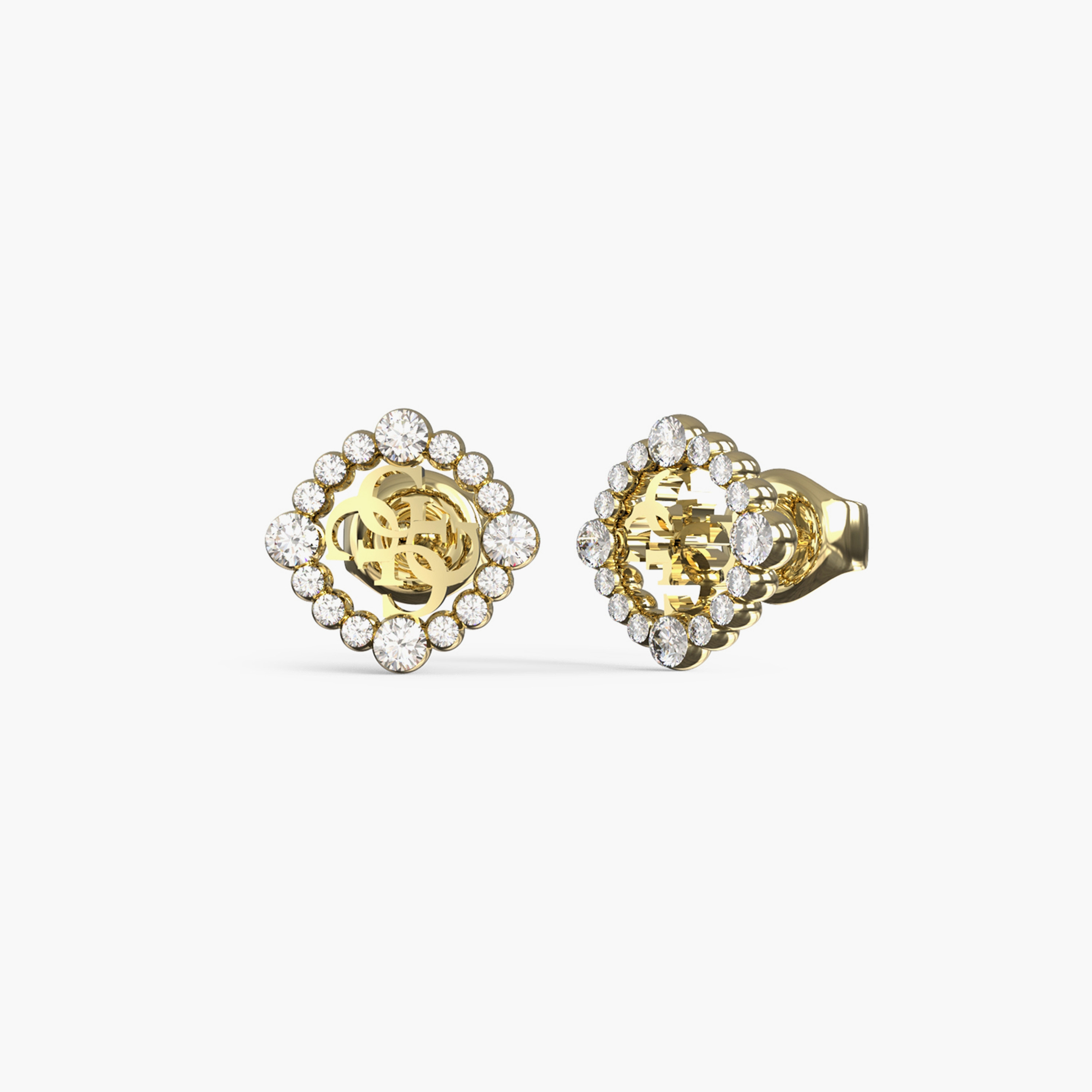 غيس- أقراط فولاذ ذهبية 10 مم 4 جرام | JUBE04645JWYGT-U-women-watchesandjewellery-jewellery-earrings-image-1