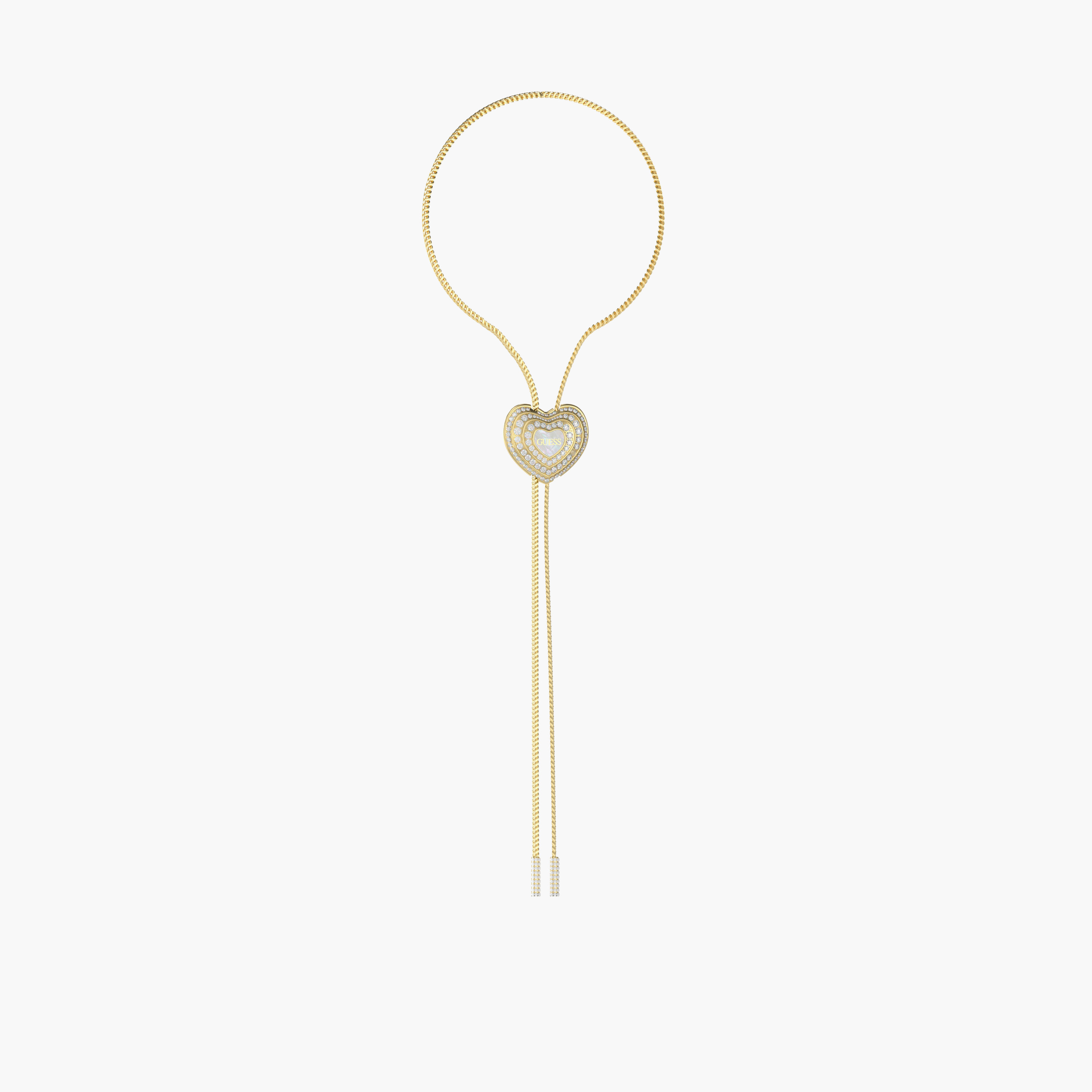 غيس- قلادة نسائية من عرق اللؤلؤ والكريستال - قلب مقاس 31 بوصة من الفولاذ-women-watchesandjewellery-jewellery-necklacesandpendants-image-1