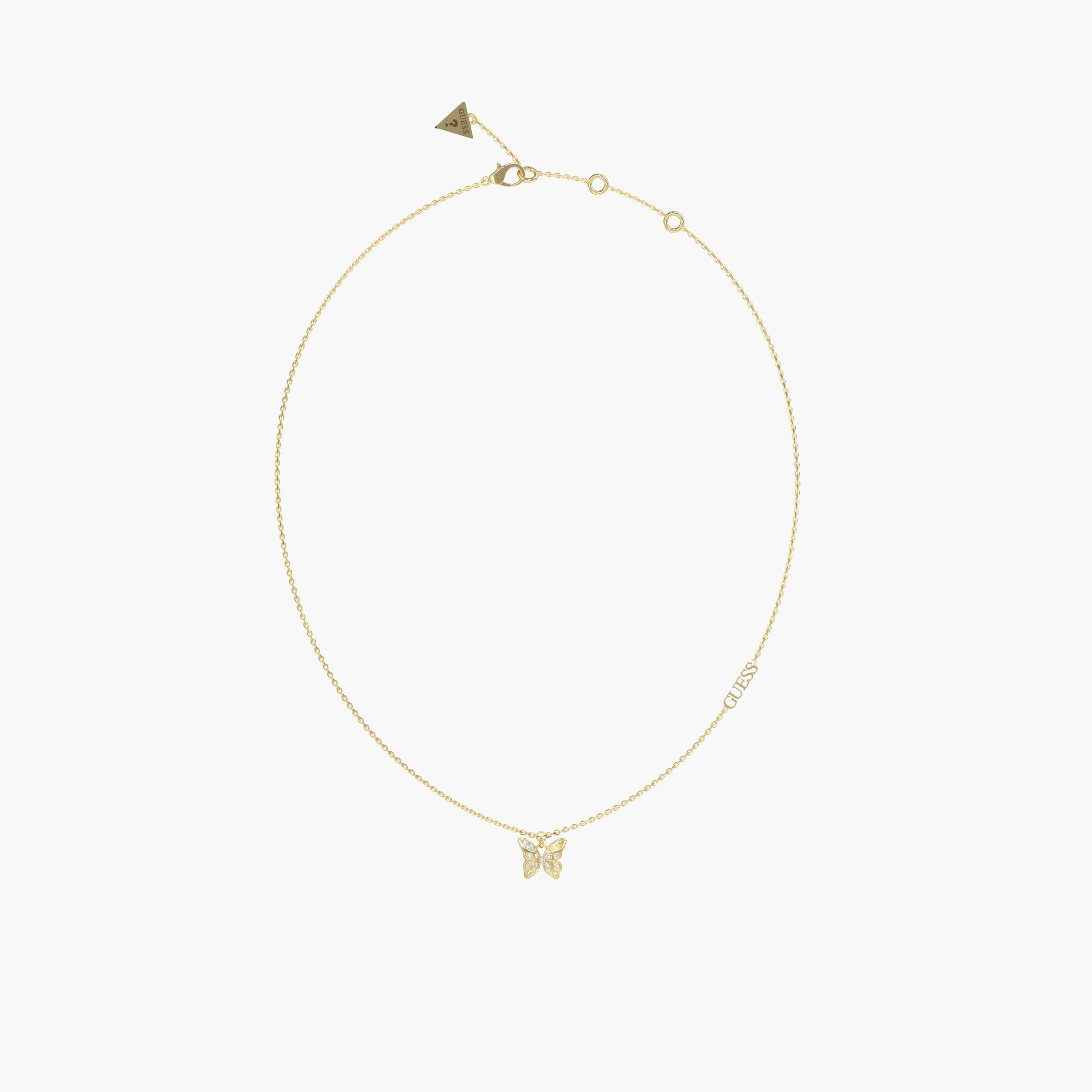 غيس- قلادة نسائية ذهبية بمقاس 16-18 بوصة مرصعة بالفراشات-women-watchesandjewellery-jewellery-necklacesandpendants-image-1