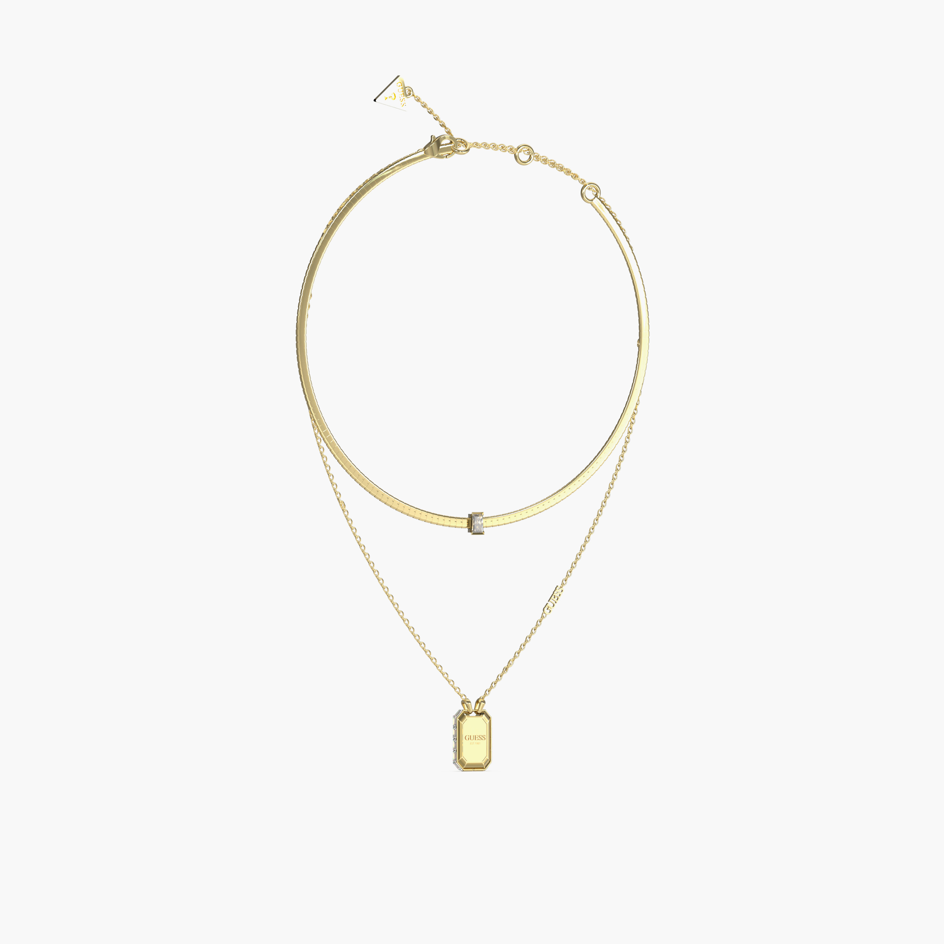غيس- قلادة نسائية ذهبية- زهور المتعددة بمقاس 15-17 بوصة-women-watchesandjewellery-jewellery-necklacesandpendants-image-1