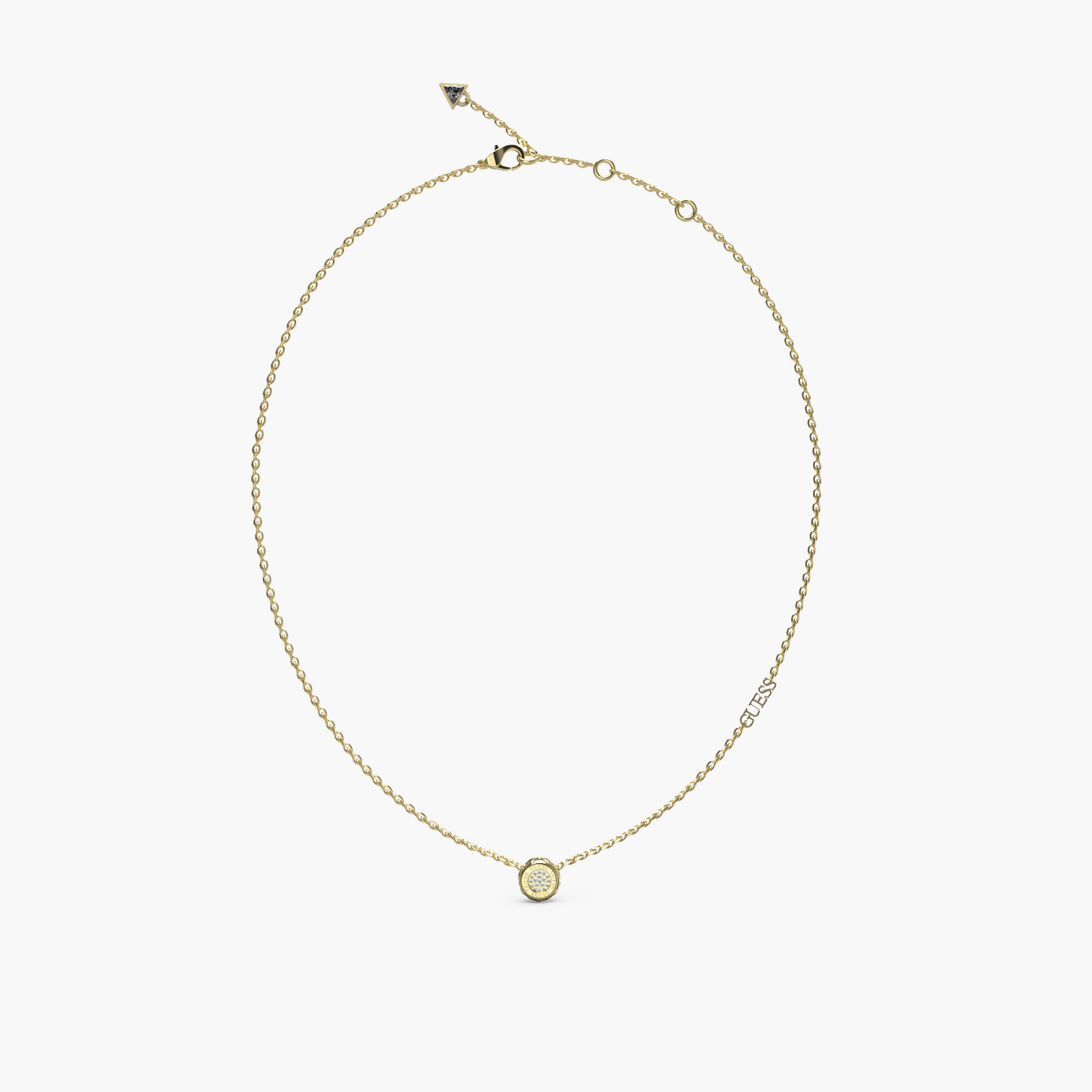 غيس- قلادة نسائية ذهبية - عملة معدنية مرصعة بقطع من الماتلاس مقاس 16-18 بوصة-women-watchesandjewellery-jewellery-necklacesandpendants-image-1