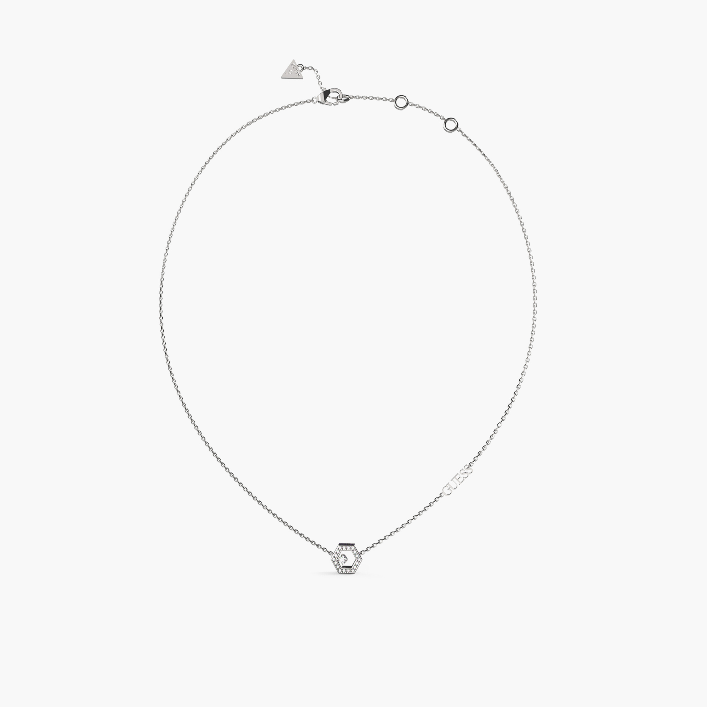 غيس- قلادة نسائية فضية - قلب مقاس 16-18 بوصة من الفولاذ-women-watchesandjewellery-jewellery-necklacesandpendants-image-1