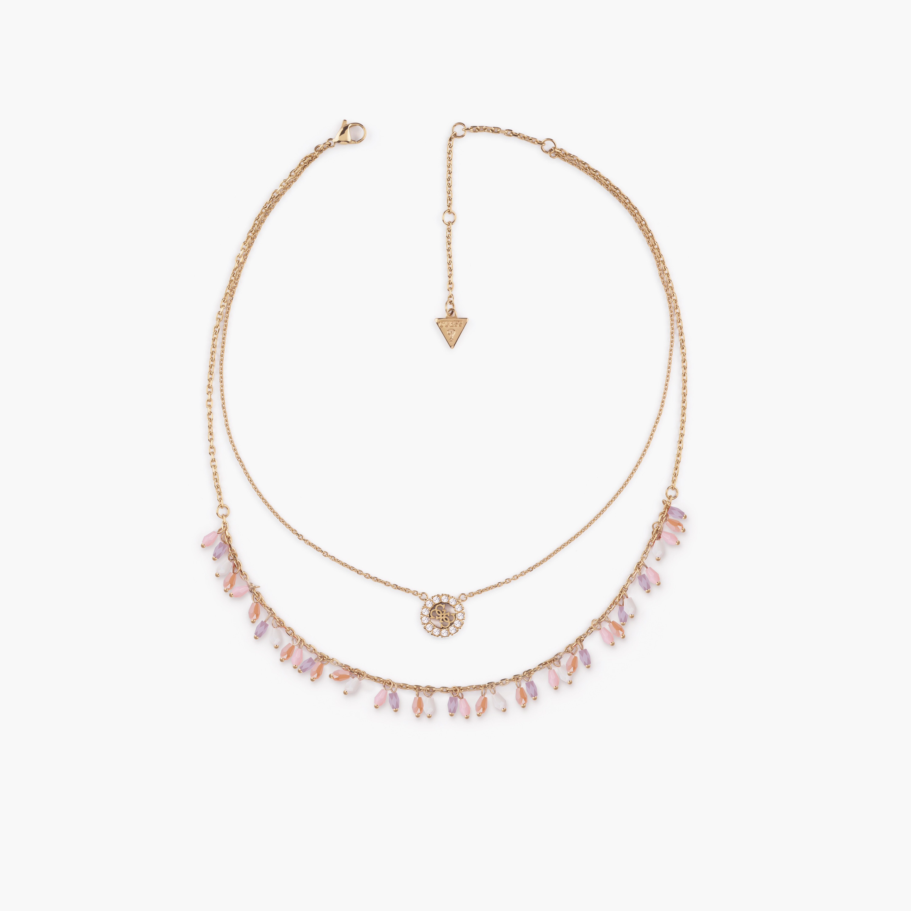 غيس- قلادة نسائية مزدوجة من الفولاذ بلؤلؤ 4غ مقاس 16-18 بوصة-women-watchesandjewellery-jewellery-necklacesandpendants-image-1