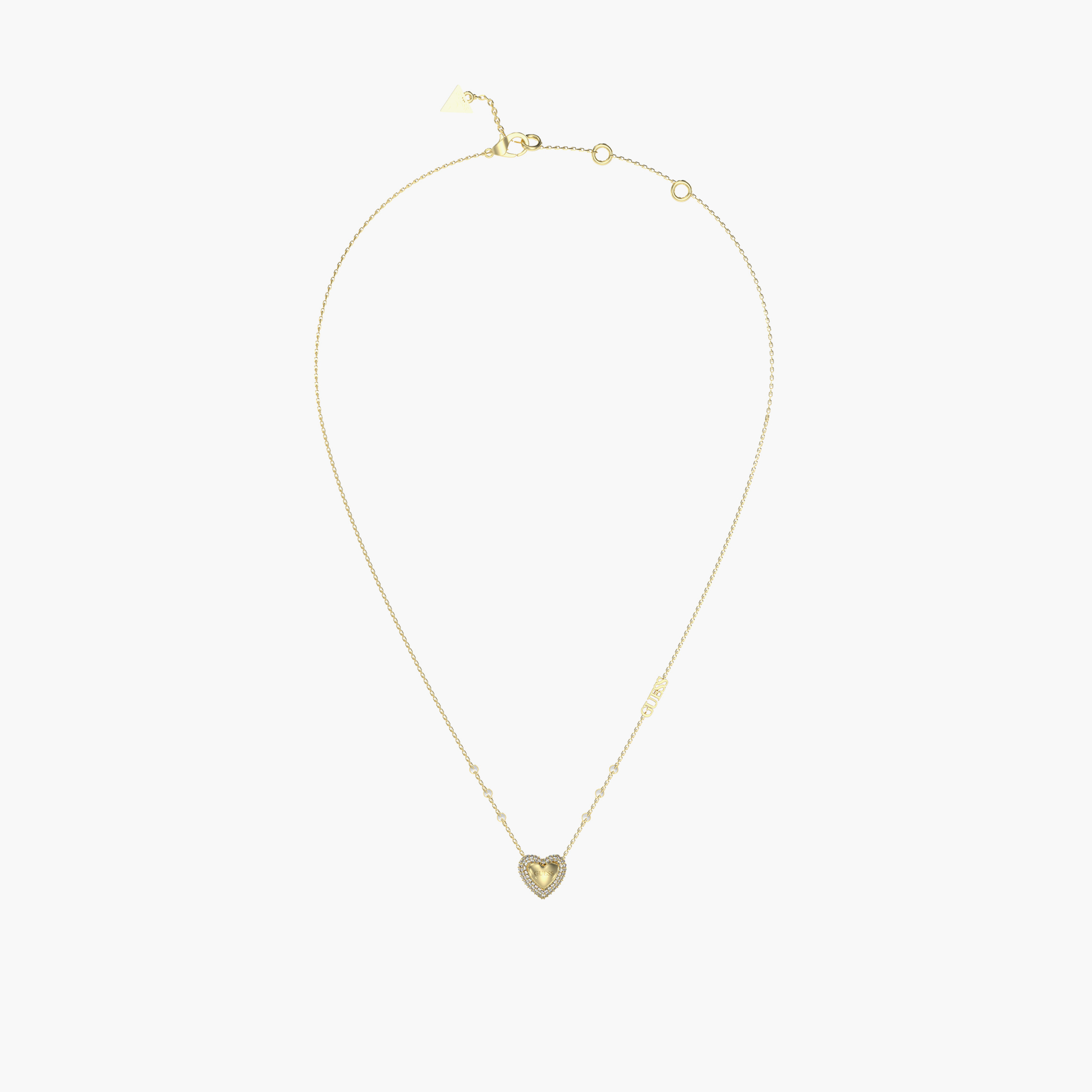 غيس- قلادة نسائية من الفولاذ بمقاس 16-18 بوصة مرصعة بالفراشات-women-watchesandjewellery-jewellery-necklacesandpendants-image-1