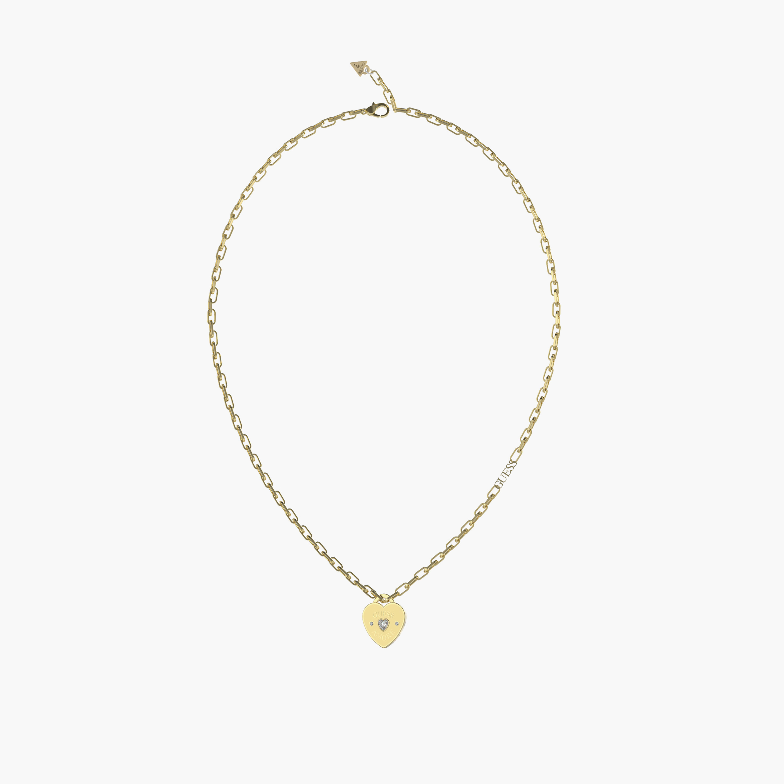 غيس- قلادة نسائية ذهبية - قلب مقاس 21 بوصة من الفولاذ-women-watchesandjewellery-jewellery-necklacesandpendants-image-1