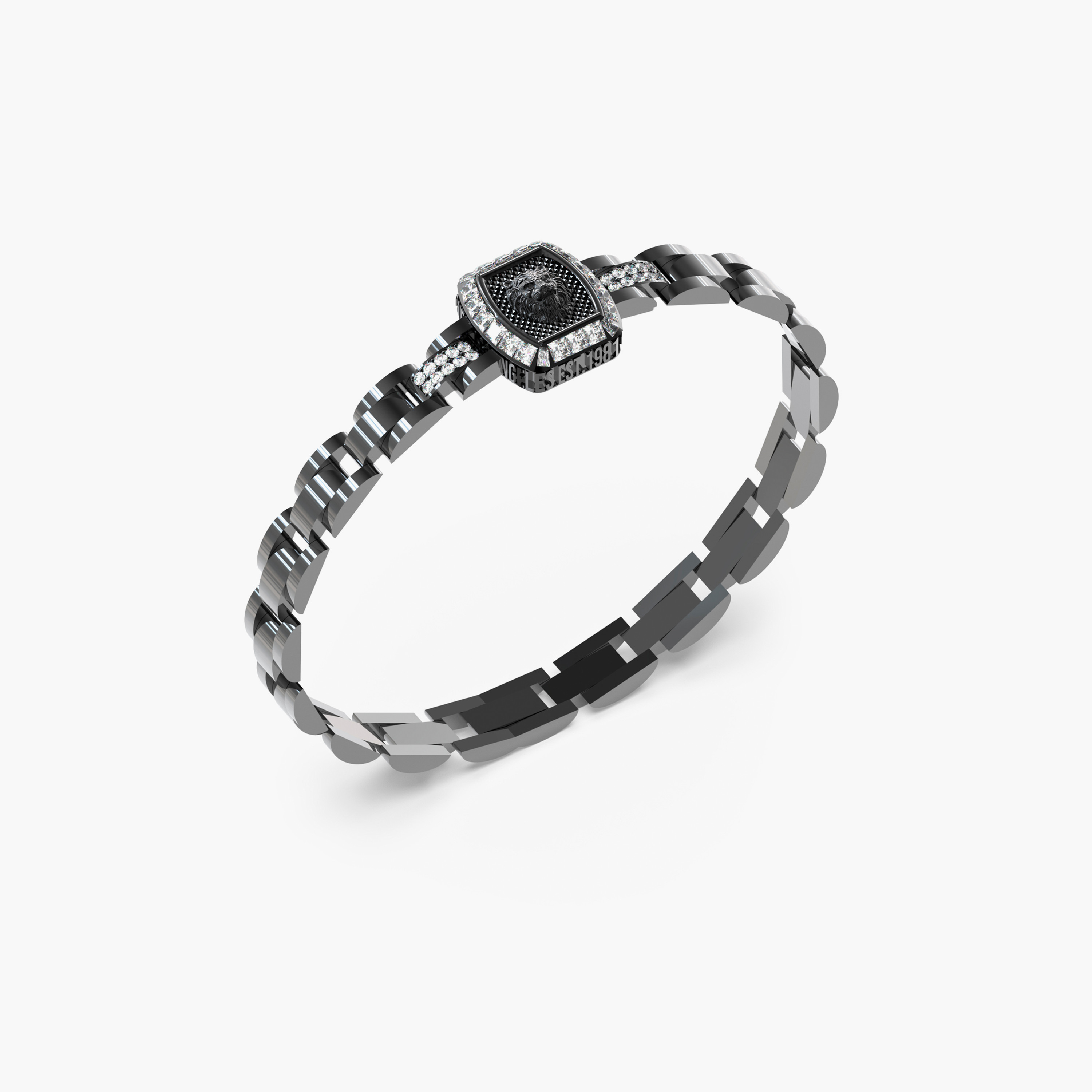 غيس- سوار رجالي من الفولاذ- أسد مقاس 16 مم-men-watchesandjewellery-bracelets-image-1