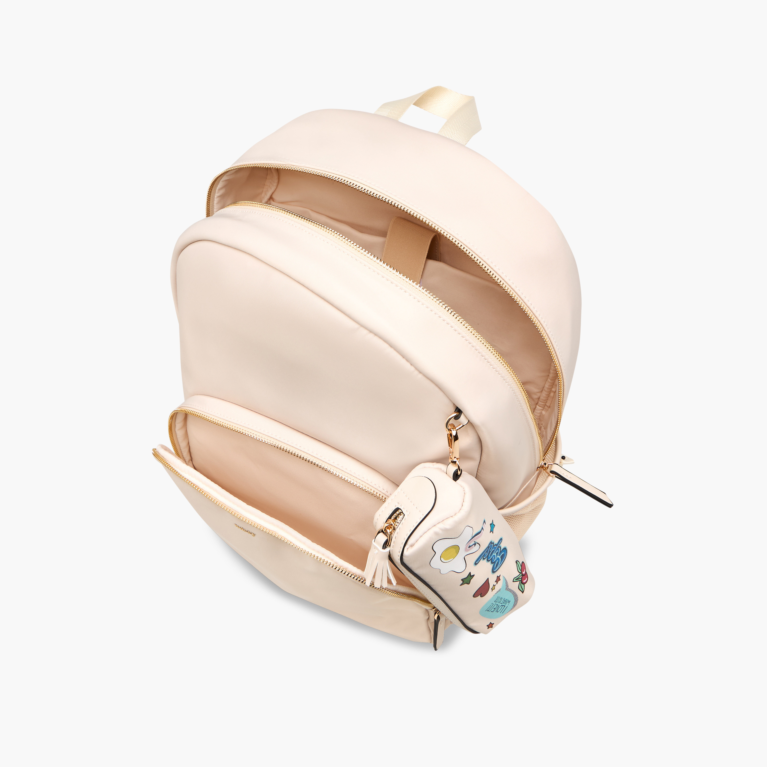 شنطة ظهر سادة بِحمّالات قابلة للتعديل مع مقلمة قابلة للفصل من ميسي - 28x16x36 سم-women-bagsandwallets-backpacks-image-8
