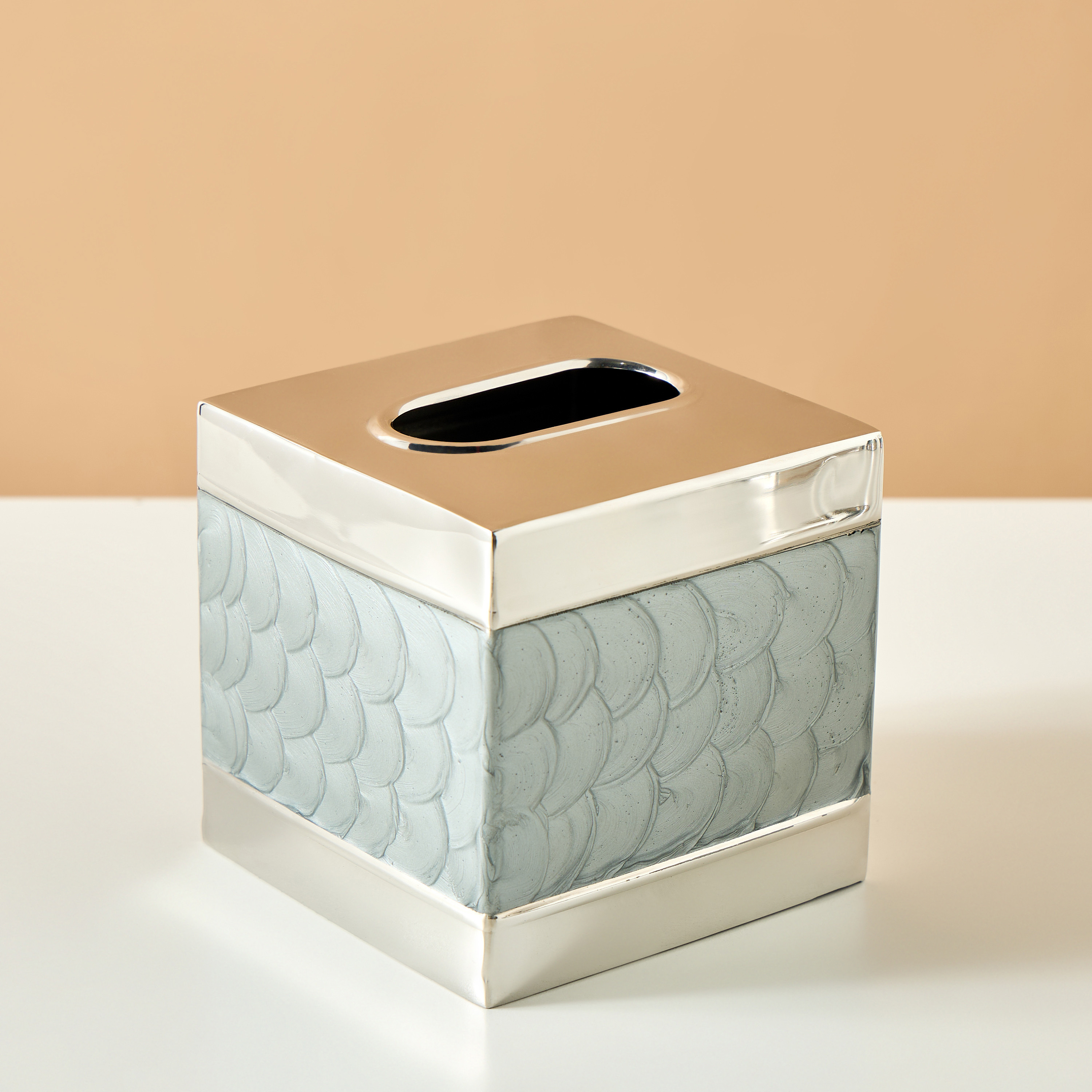 صندوق مناديل ستانلس ستيل-household-bathandlaundry-bathaccessories-tissueboxesandcottonjars-image-2