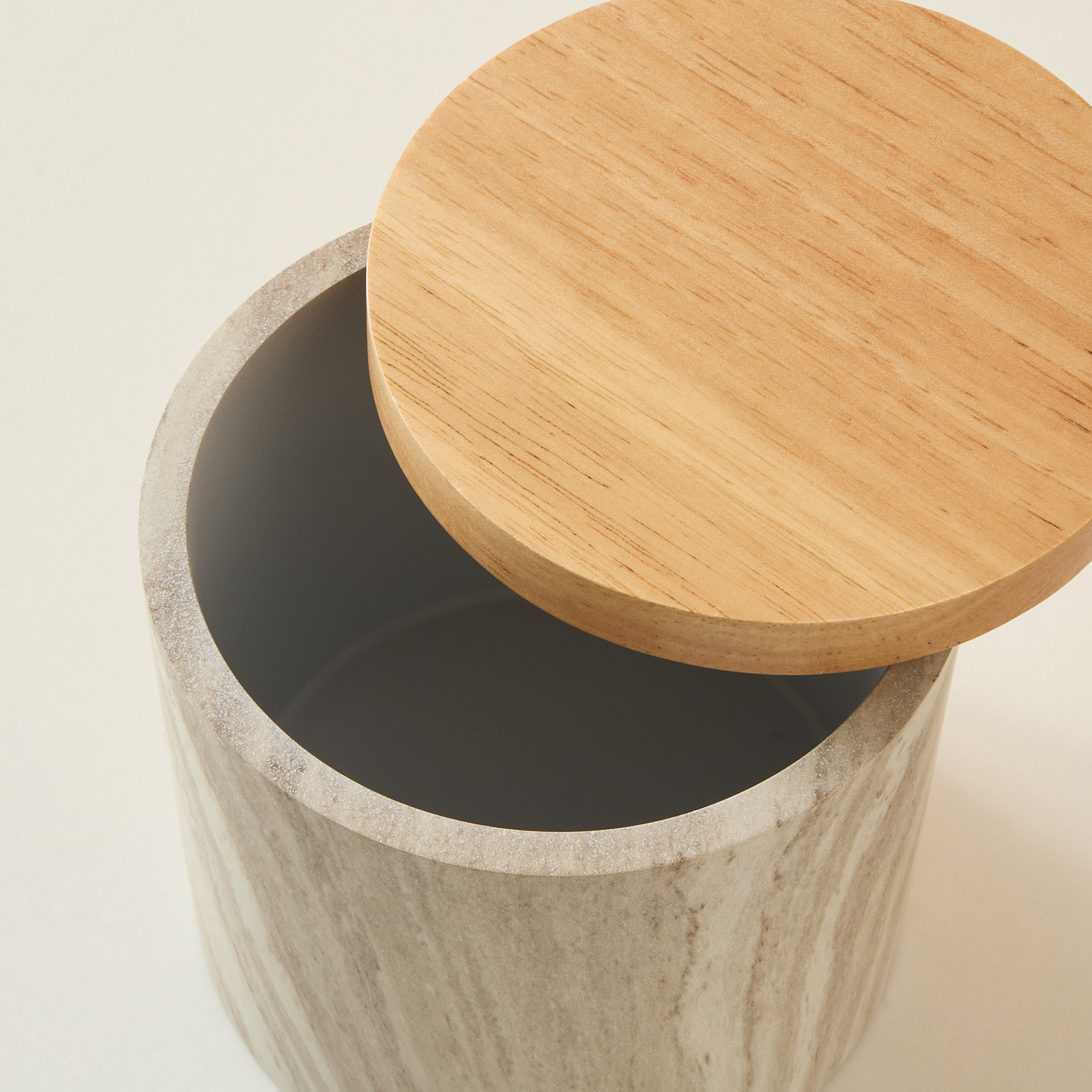 Scandi Luxe Polyresin Cotton Jar-household-bathandlaundry-bathaccessories-tissueboxesandcottonjars-image-5