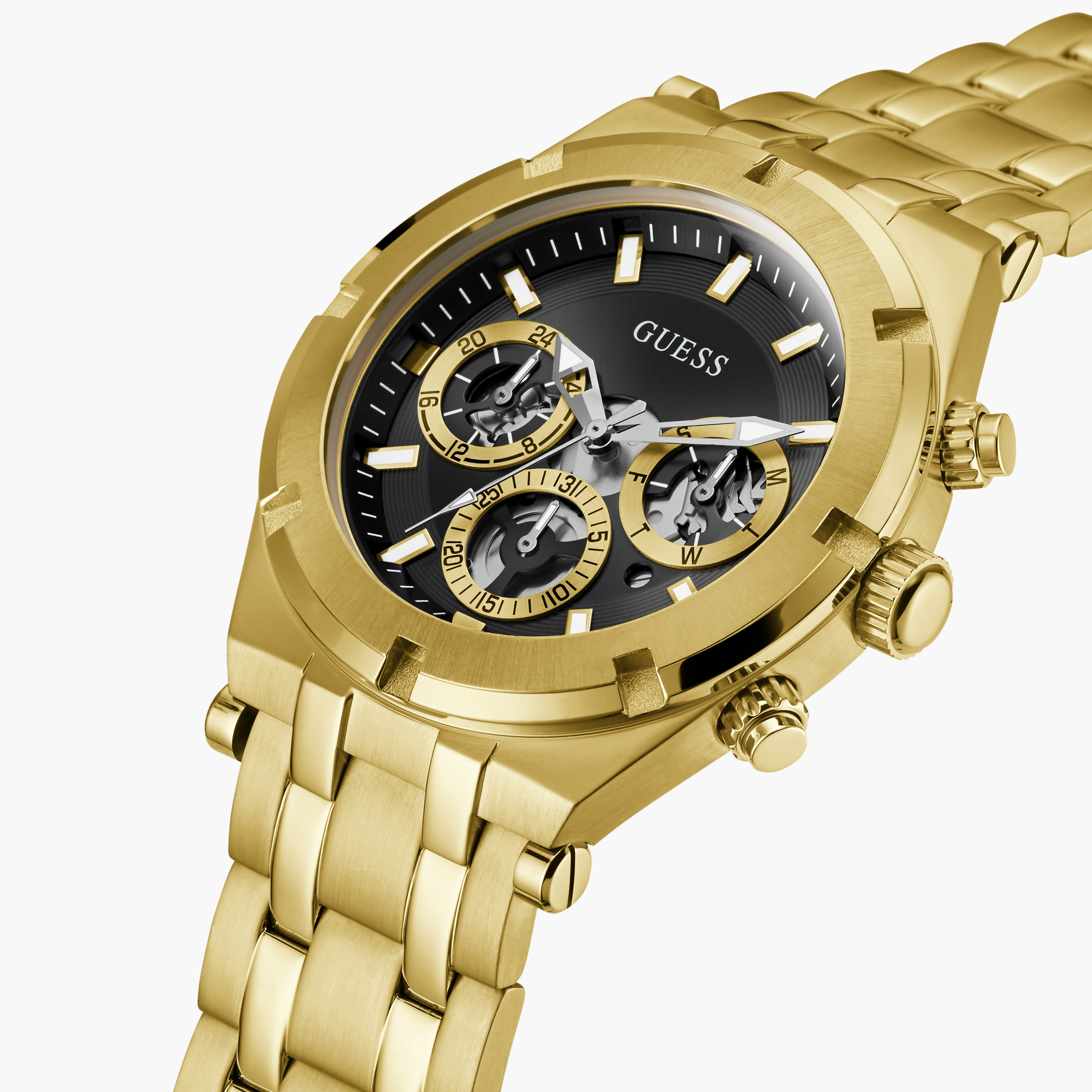 Guess Men's 44 MM Gold Chronograph Stainless Steel Watch GW0260G2-men-watchesandjewellery-watches-image-4
