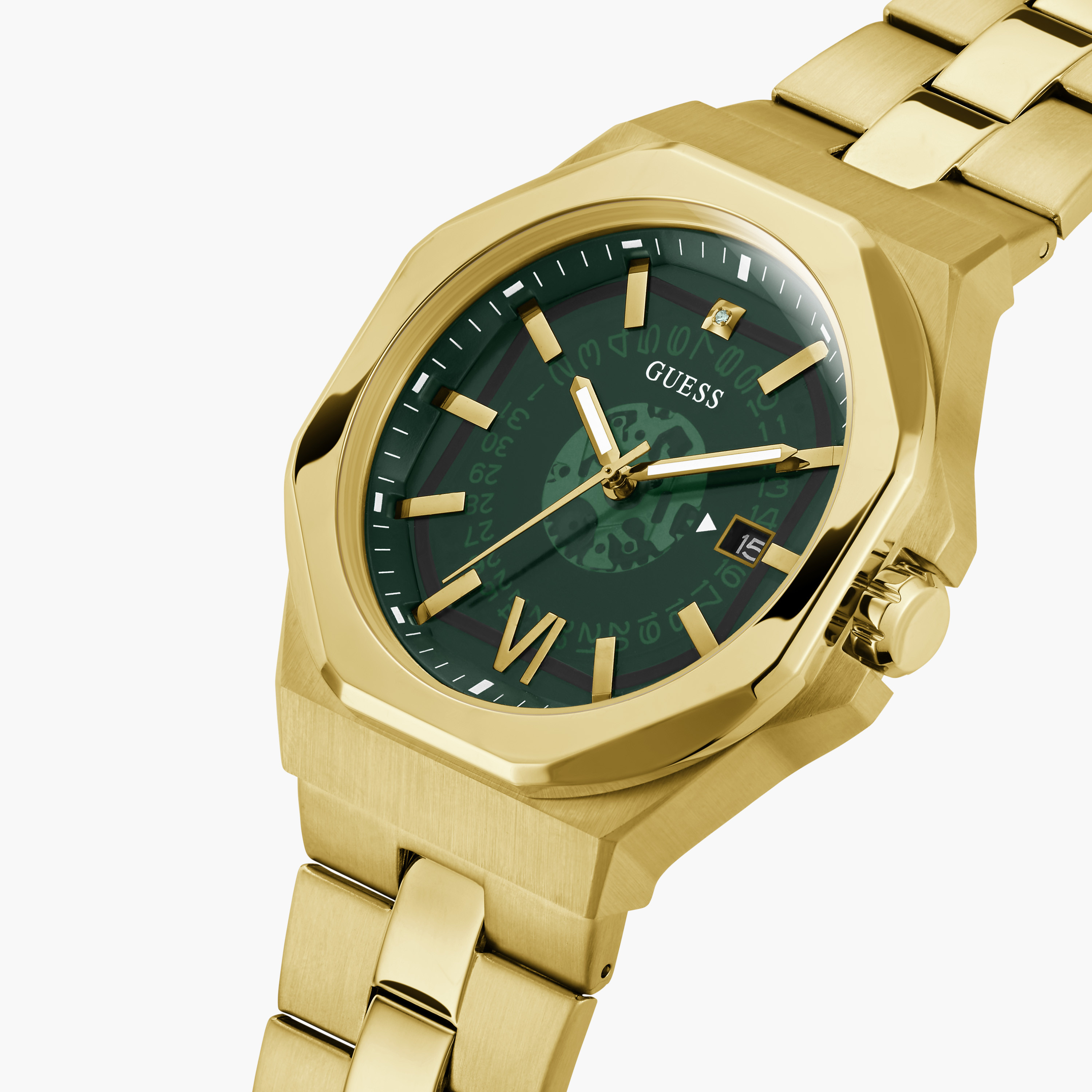 Guess Men's 42 MM Gold Analog Stainless Steel Watch GW0573G2-men-watchesandjewellery-watches-image-4
