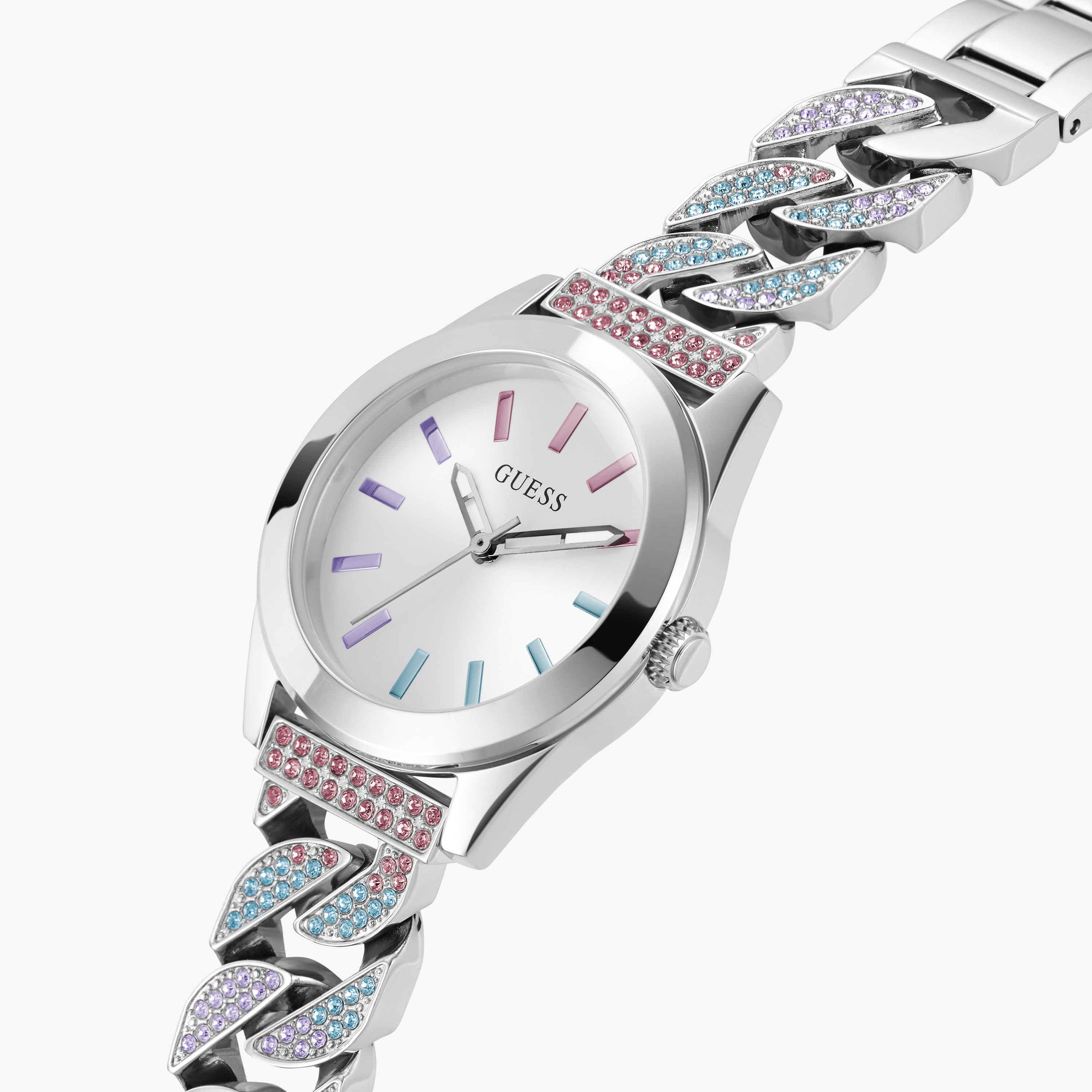 Guess Women's 32 MM Silver Analog Stainless Steel Watch GW0546L4-women-watchesandjewellery-watches-image-4