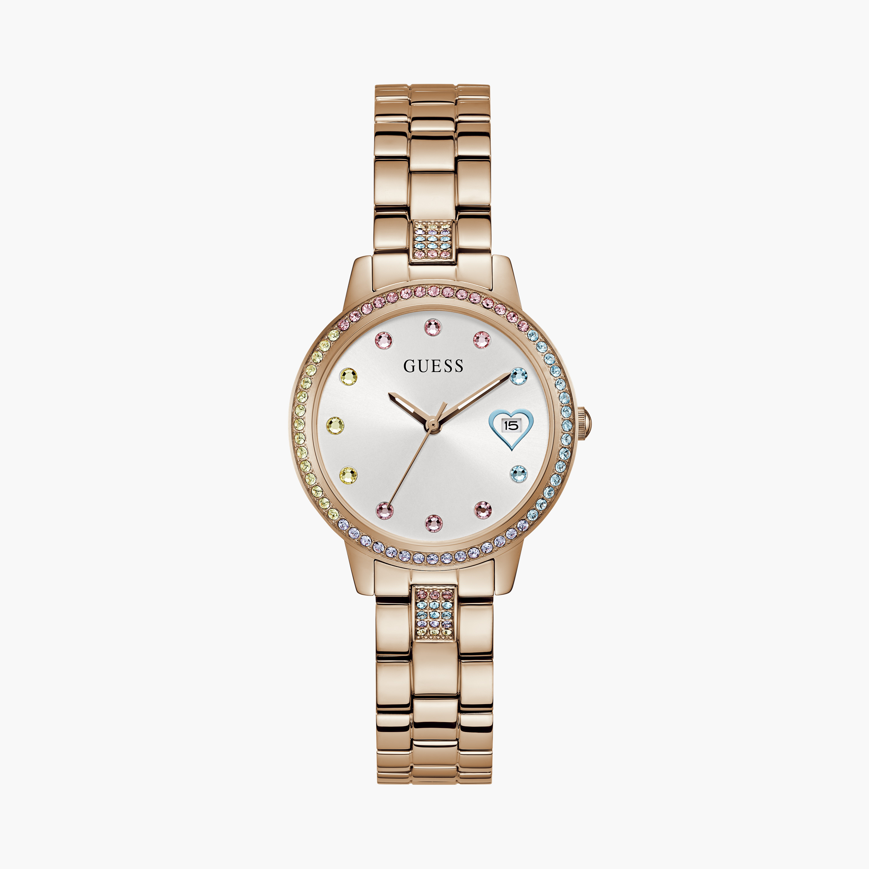 Guess Women's 34 MM Gold Analog Stainless Steel Watch GW0657L3-women-watchesandjewellery-watches-image-1