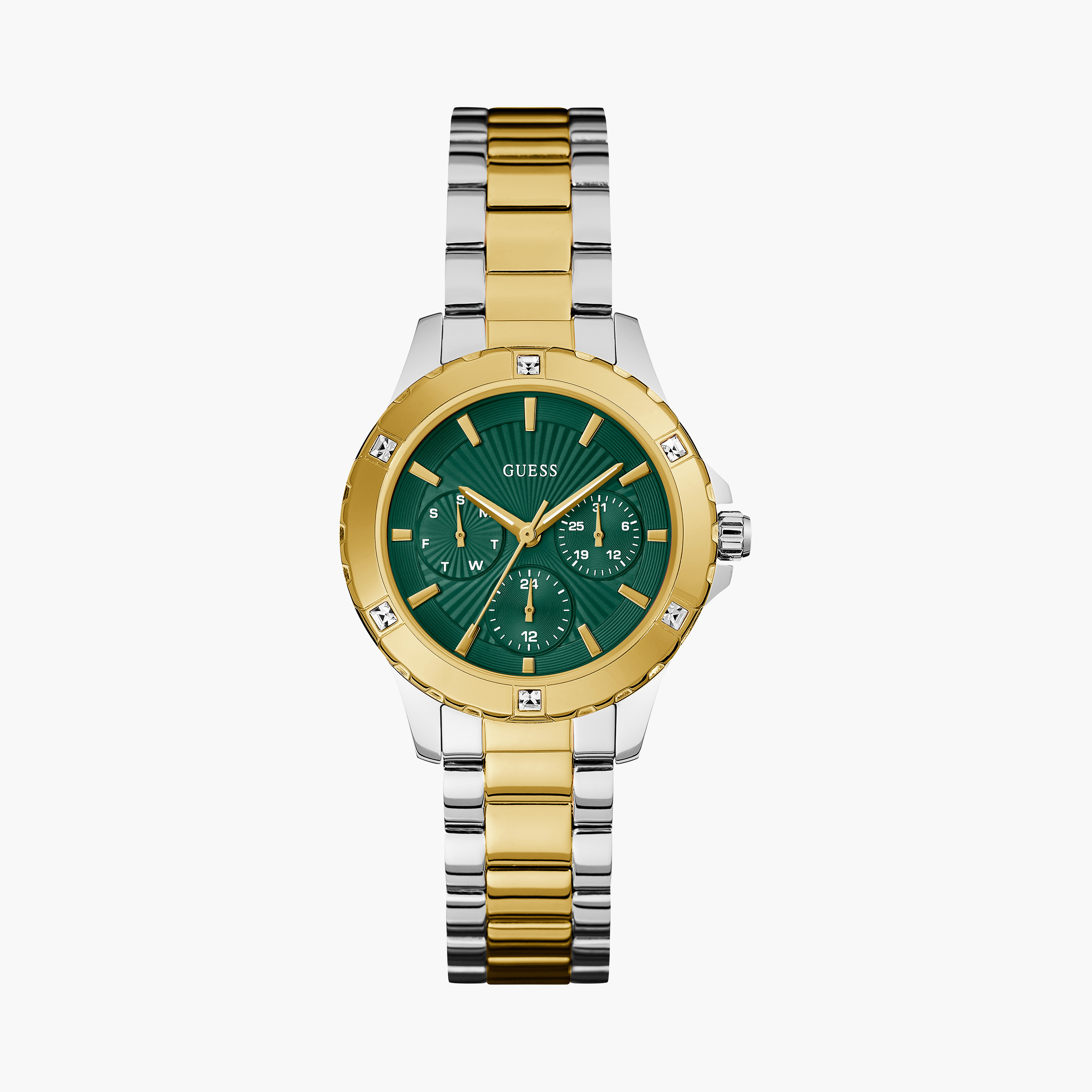 Guess Women's 35 MM Multicolour Chronograph Stainless Steel Watch GW0723L1-women-watchesandjewellery-watches-image-1