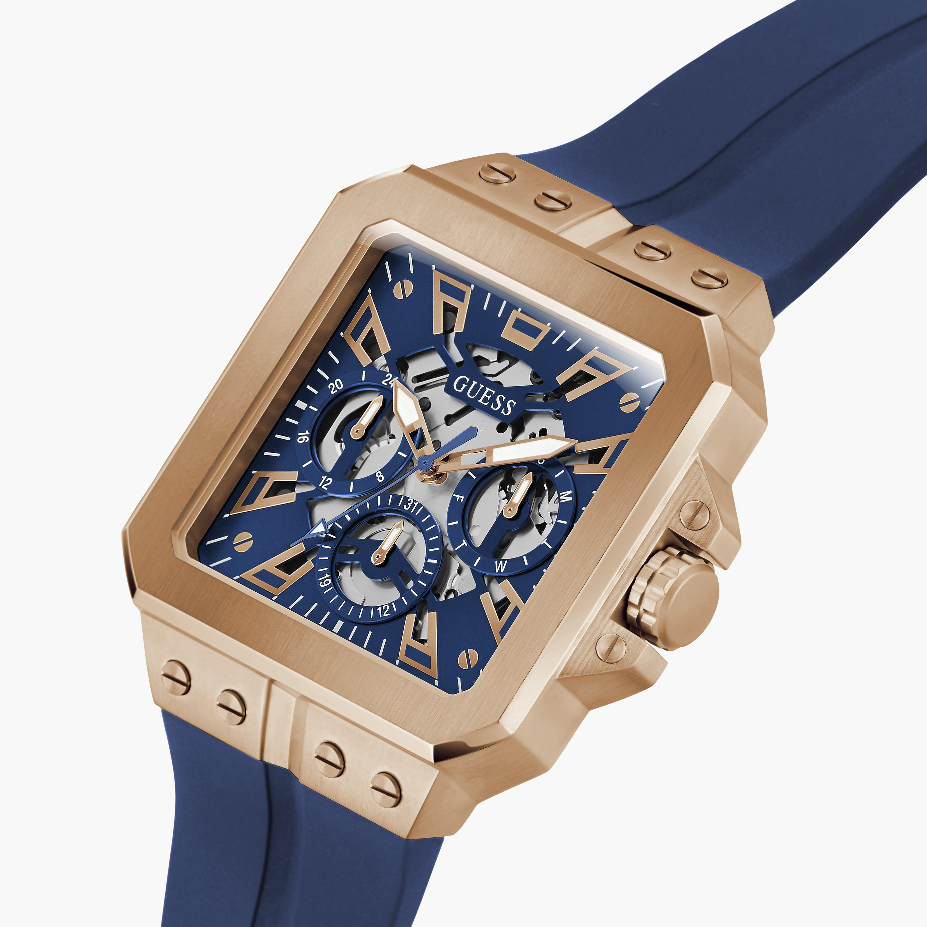 Guess Men's 42 MM Blue Chronograph Watch GW0637G3-men-watchesandjewellery-watches-image-4