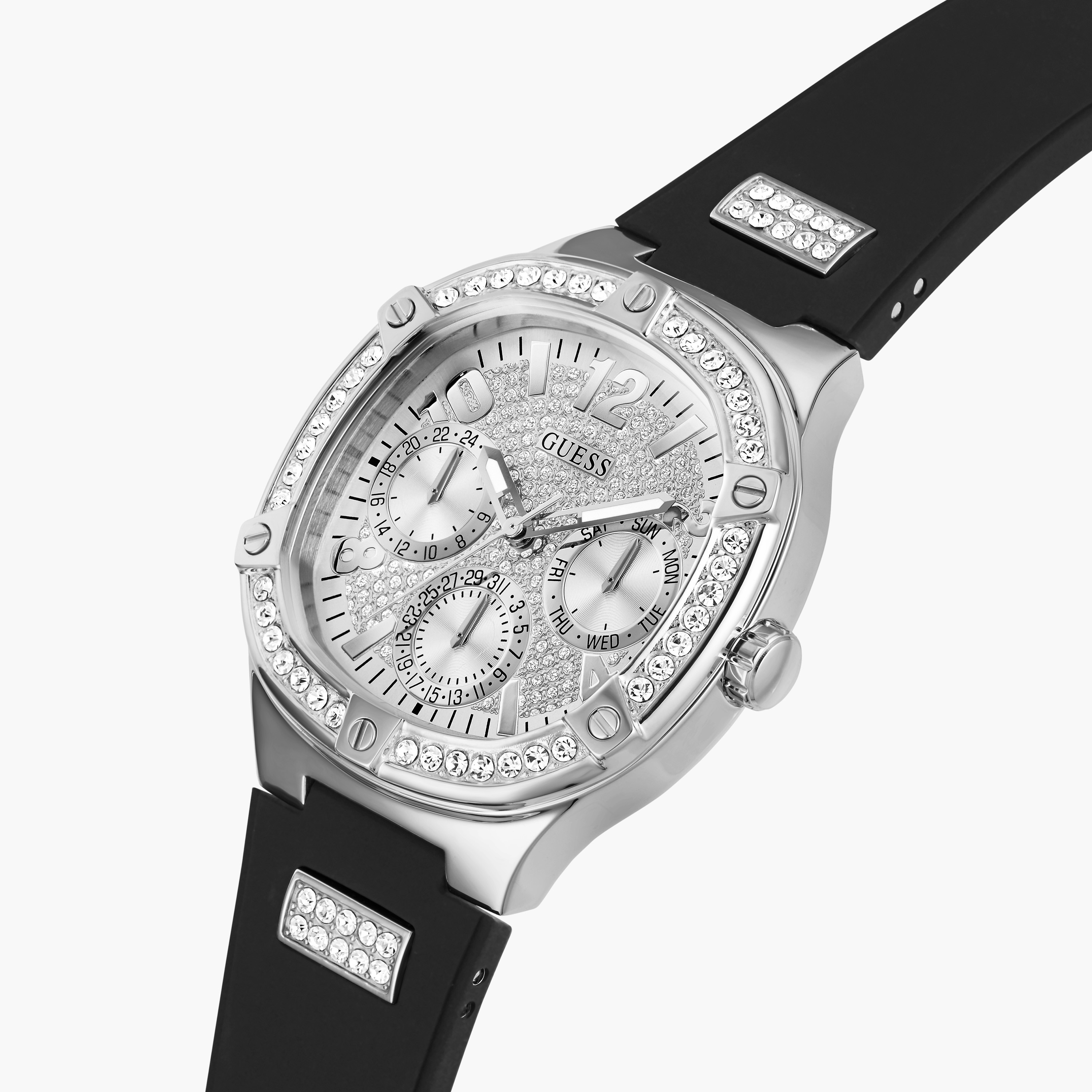 Guess Women's 40 MM Black Chronograph Watch GW0619L1-women-watchesandjewellery-watches-image-4