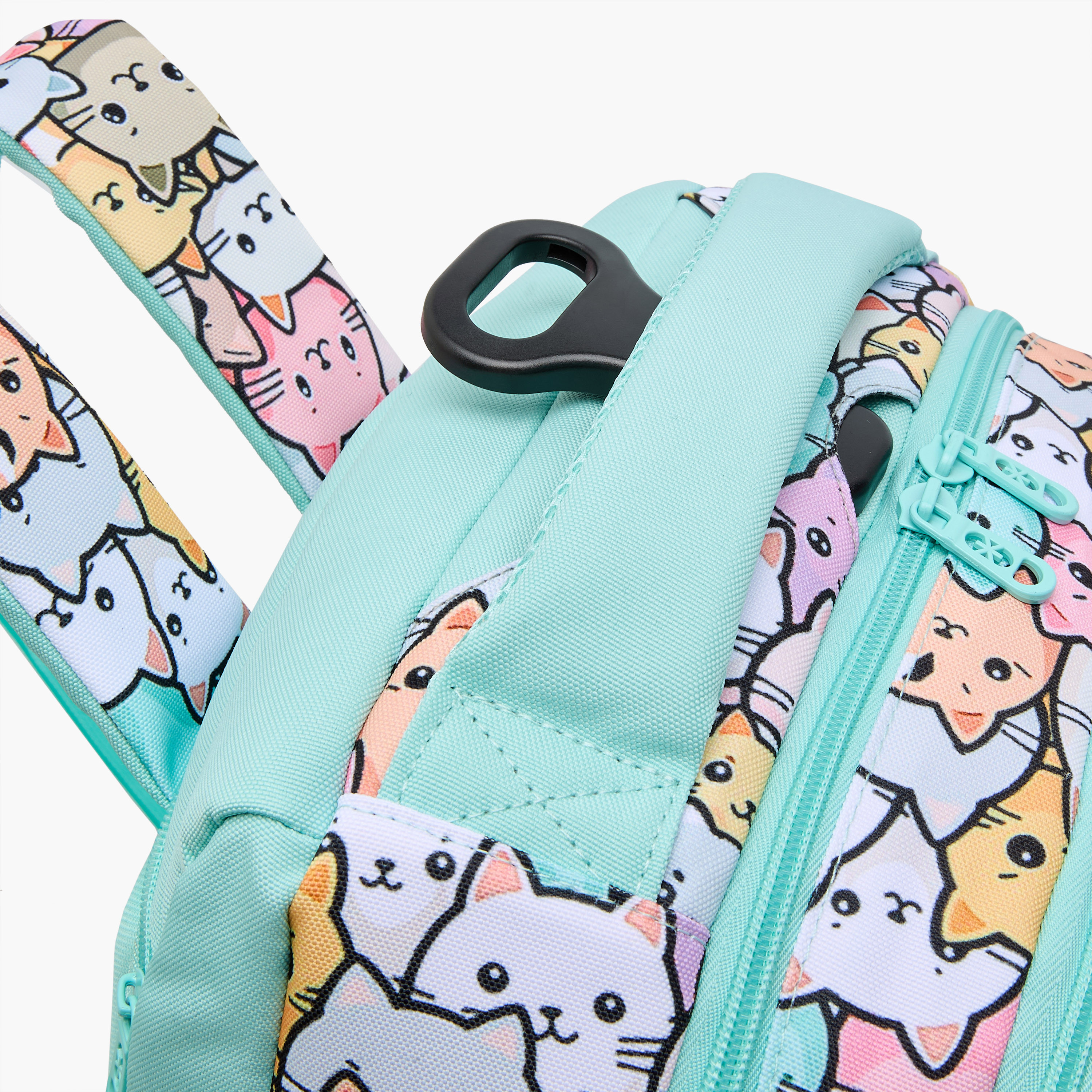 SHOUT Cat Print 3-Compartment Backpack with Adjustable Straps and Zip Closure -  32x20x45 cms-school-bagsandbackpacks-backpacks-image-8