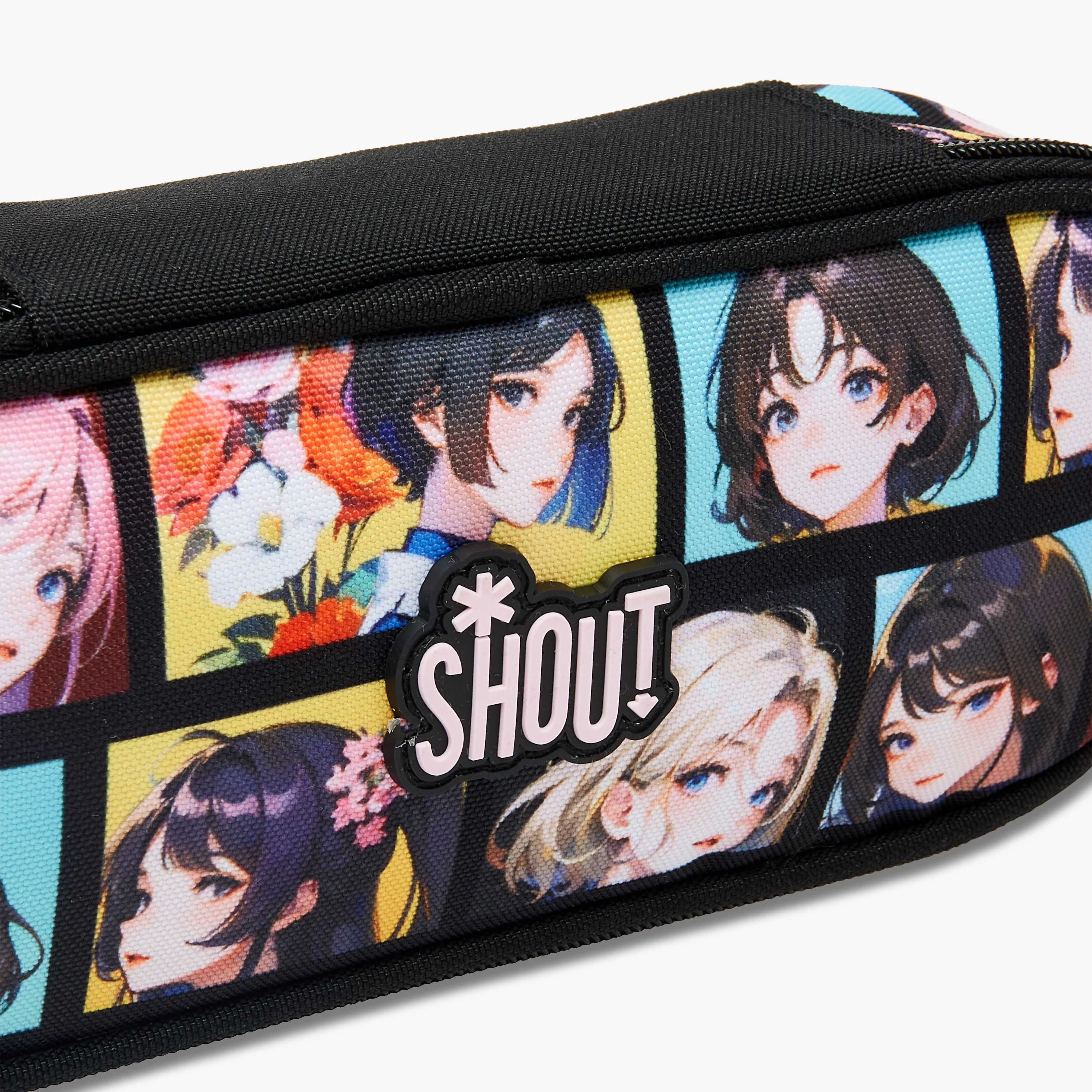 SHOUT Anime Print Pencil Case with Zip Closure-school-stationery-pencilcases-image-4