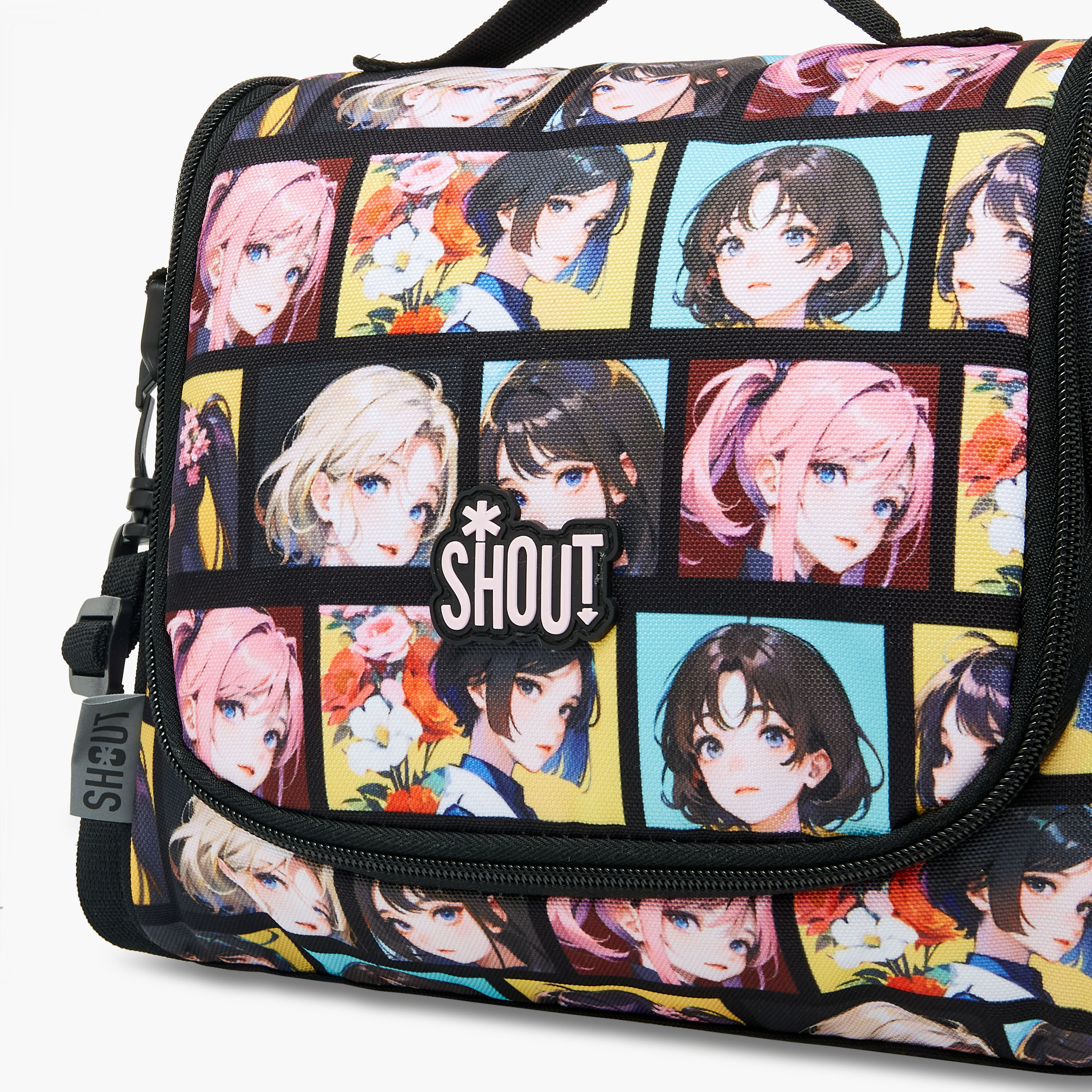 SHOUT Anime Print Lunch Bag with Zip Closure-school-lunchessentials-lunchbags-image-5