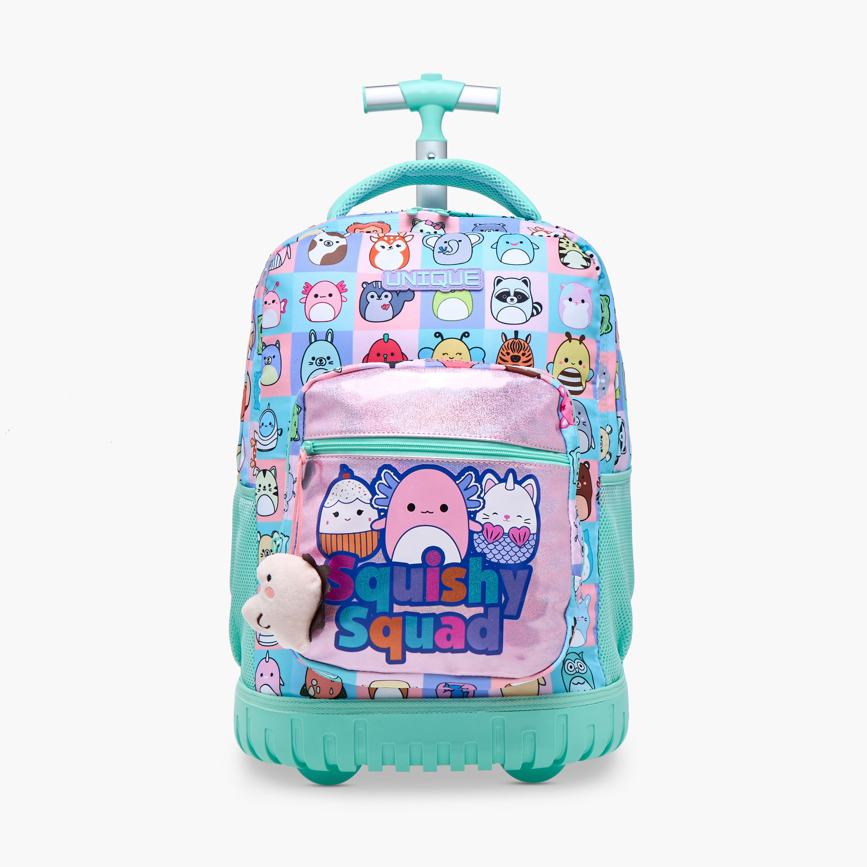 شنطة ترولي للبنات 5-8 سنوات بمقبض قابل للسحب وطبعات حيوانات من يونيك - أو-school-bagsandbackpacks-trolleybags-image-1