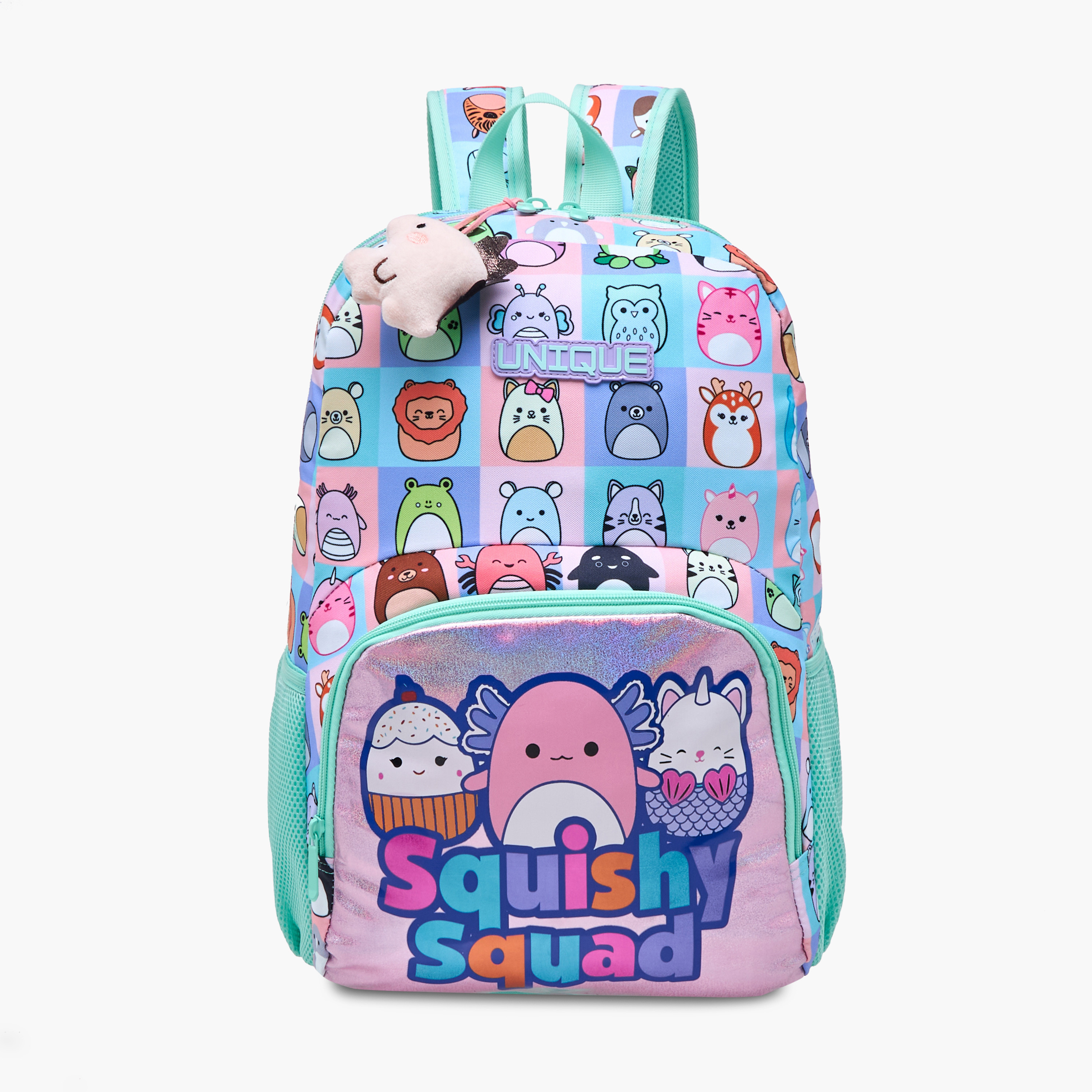 Unique-O Squishy Squad Print Backpack with Adjustable Straps and Zip Closure - 30x19x45 cms-promo_LS20_OMN-image-1