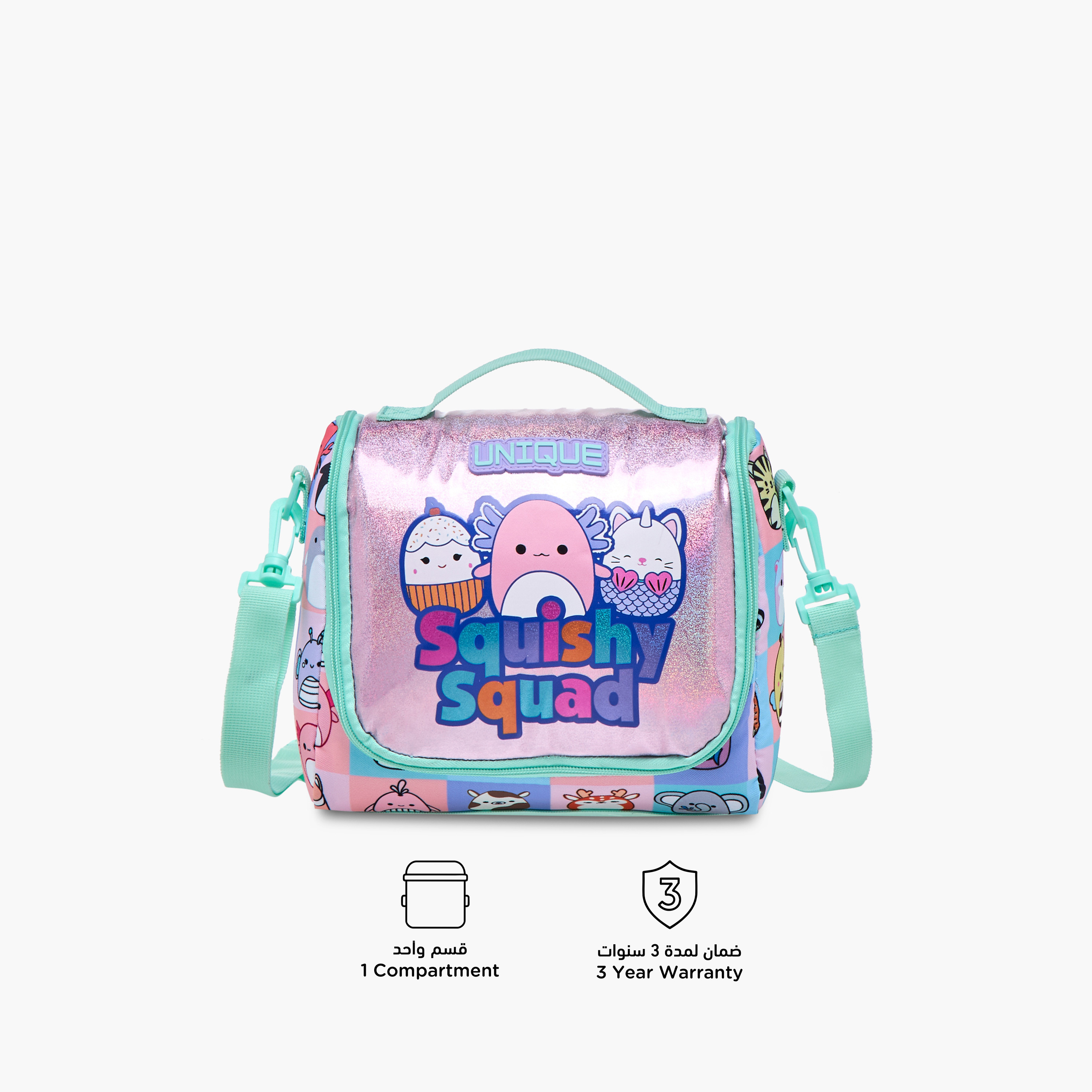 Unique-O Squishy Squad Print Lunch Bag with Zip Closure-school-lunchessentials-lunchbags-image-4