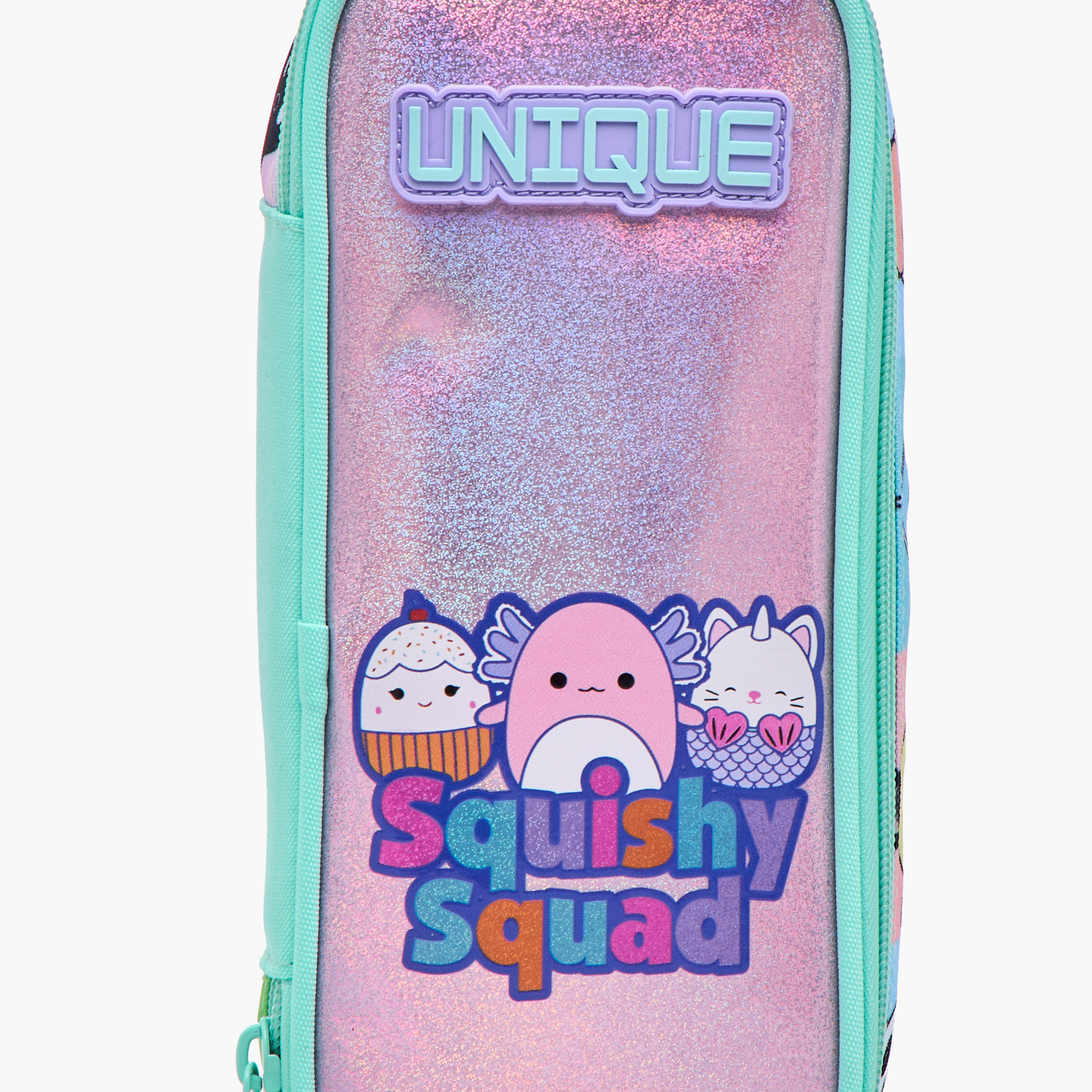 Unique-O Squishy Squad Print Pencil Case with Zip Closure-school-stationery-pencilcases-image-4