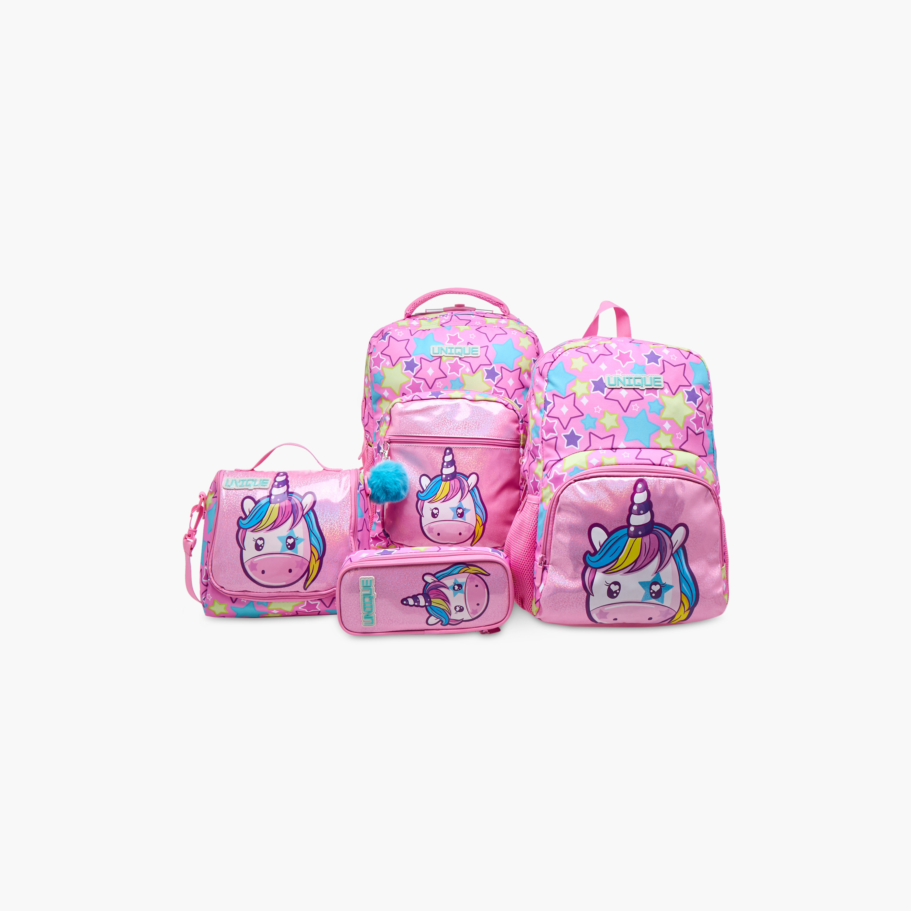شنطة ترولي للبنات 5-8 سنوات بمقبض قابل للسحب وتصميم يونيكورن من يونيك - أو-school-bagsandbackpacks-trolleybags-image-16