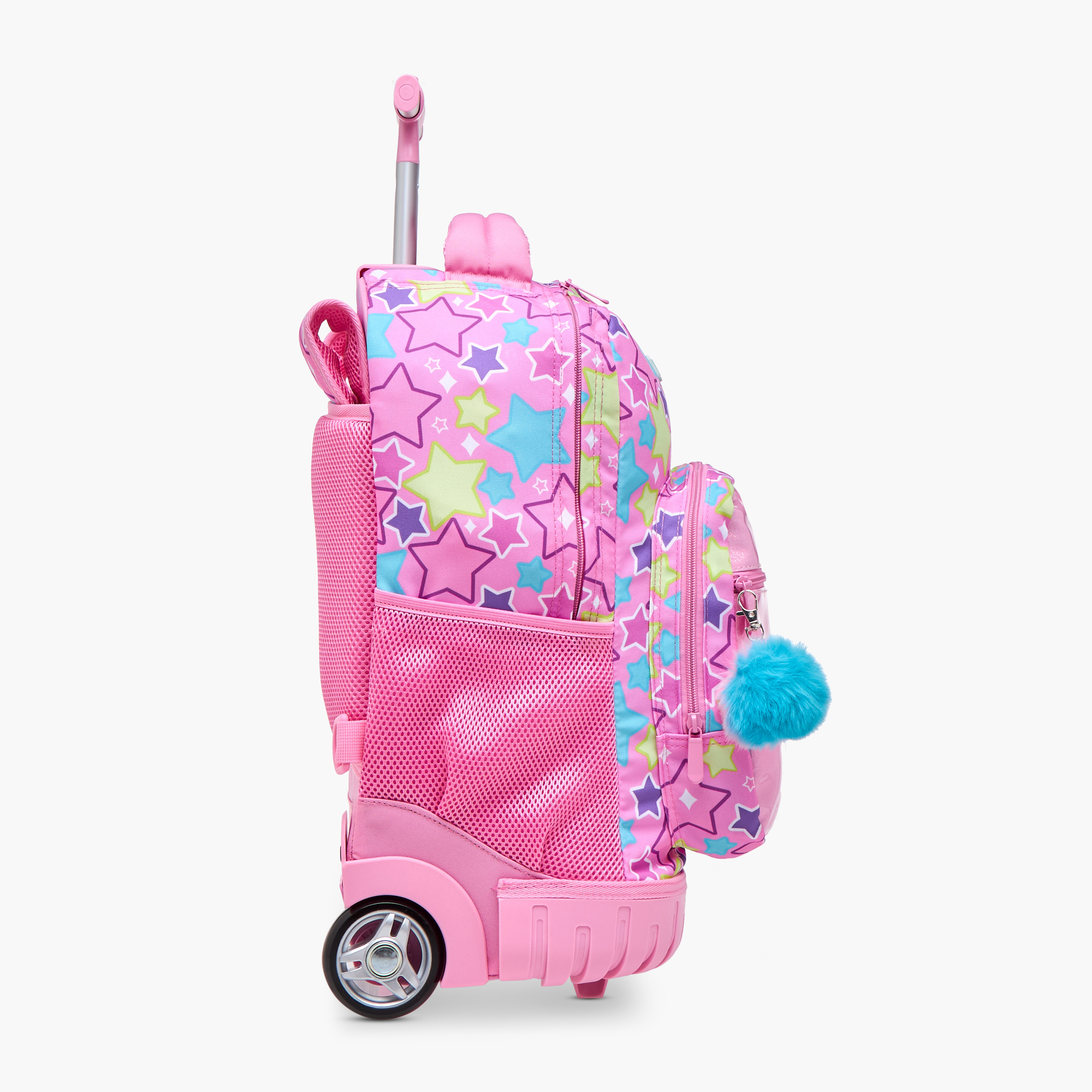 Unique-O Unicorn Trolley Bag for Girls 5-8 Years with Retractable Handle -school-bagsandbackpacks-trolleybags-image-3
