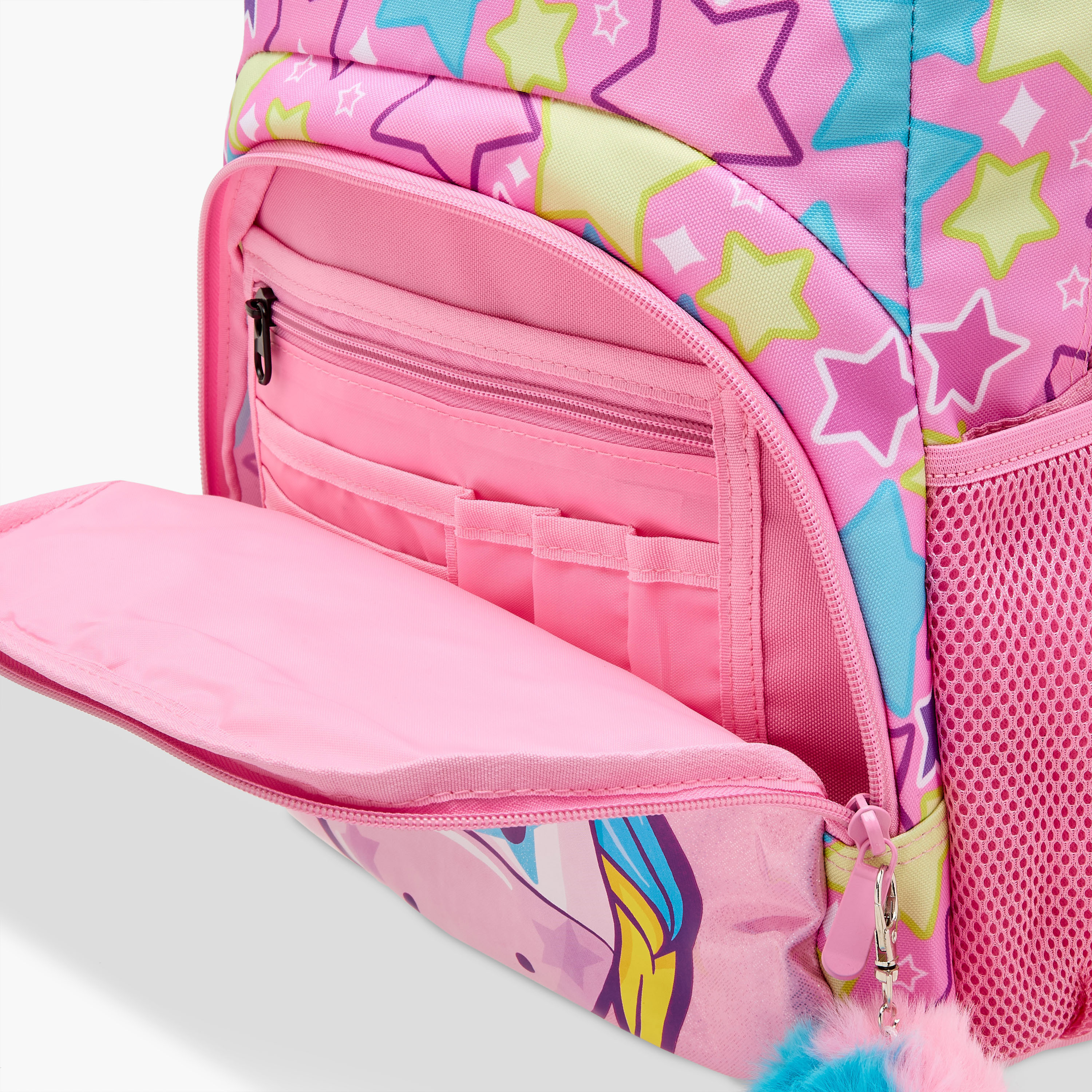 Unique-O Unicorn Print Backpack with Adjustable Straps and Zip Closure - 30x19x45 cms-school-bagsandbackpacks-backpacks-image-11