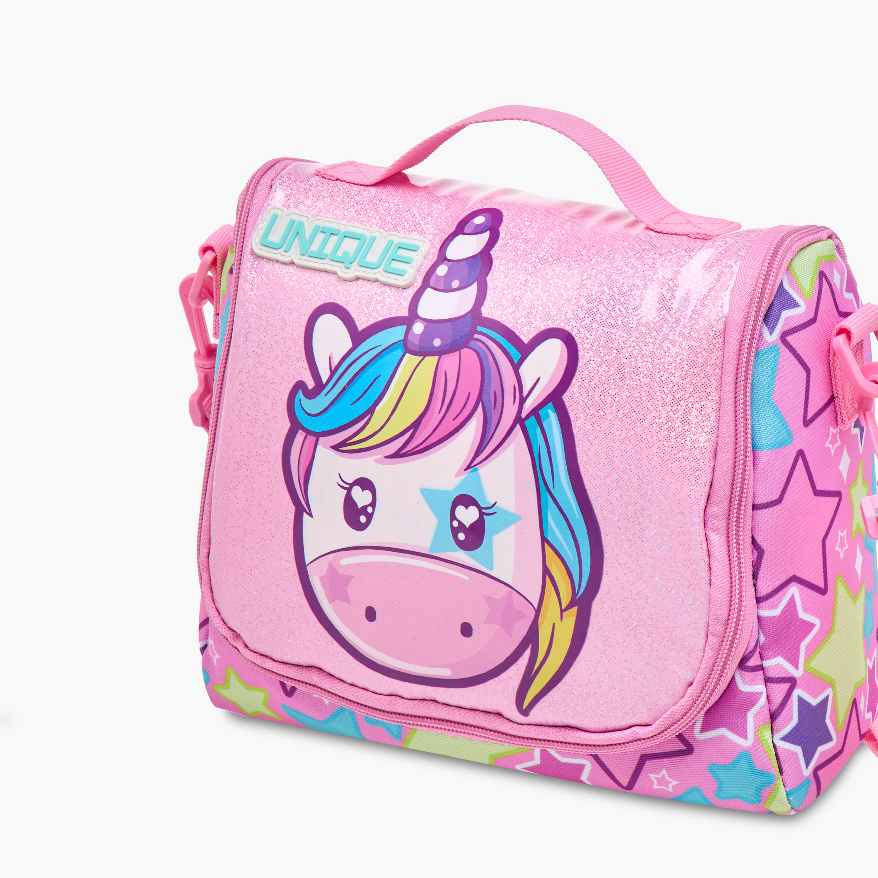 Unique-O Unicorn Print Lunch Bag with Detachable Strap-school-lunchessentials-lunchbags-image-5