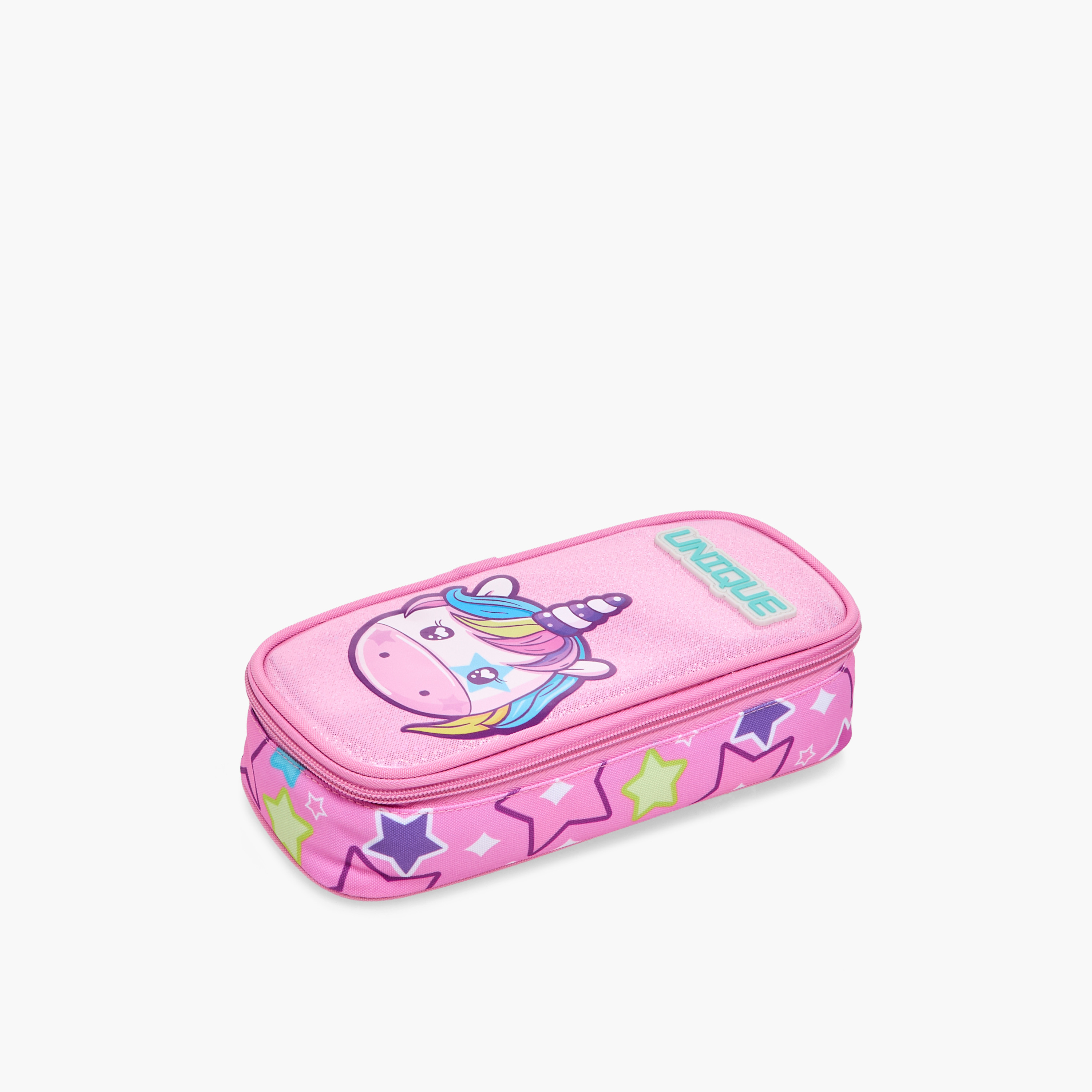 Unique-O Unicorn Print Pencil Case with Zip Closure-school-stationery-pencilcases-image-2