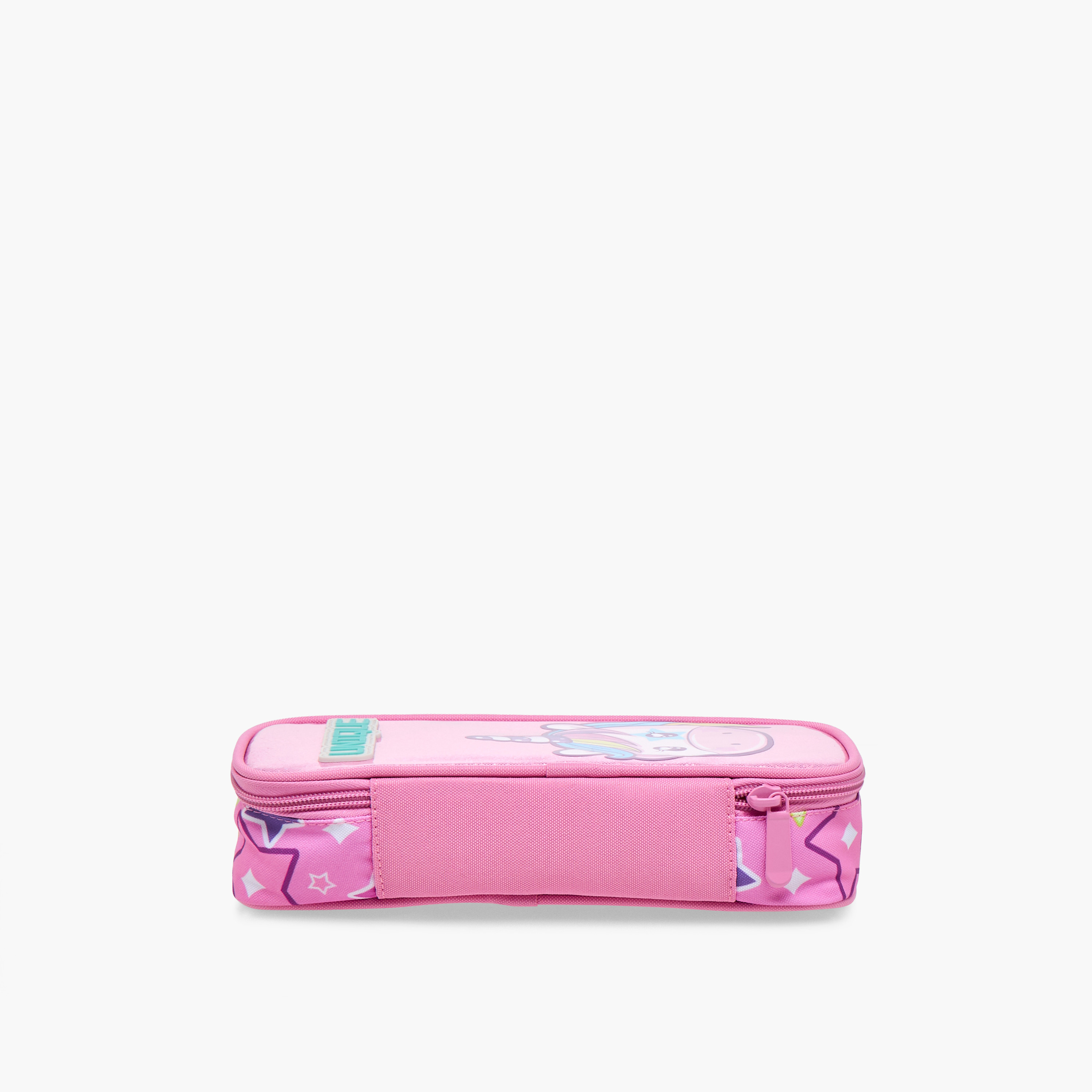 Unique-O Unicorn Print Pencil Case with Zip Closure-school-stationery-pencilcases-image-3