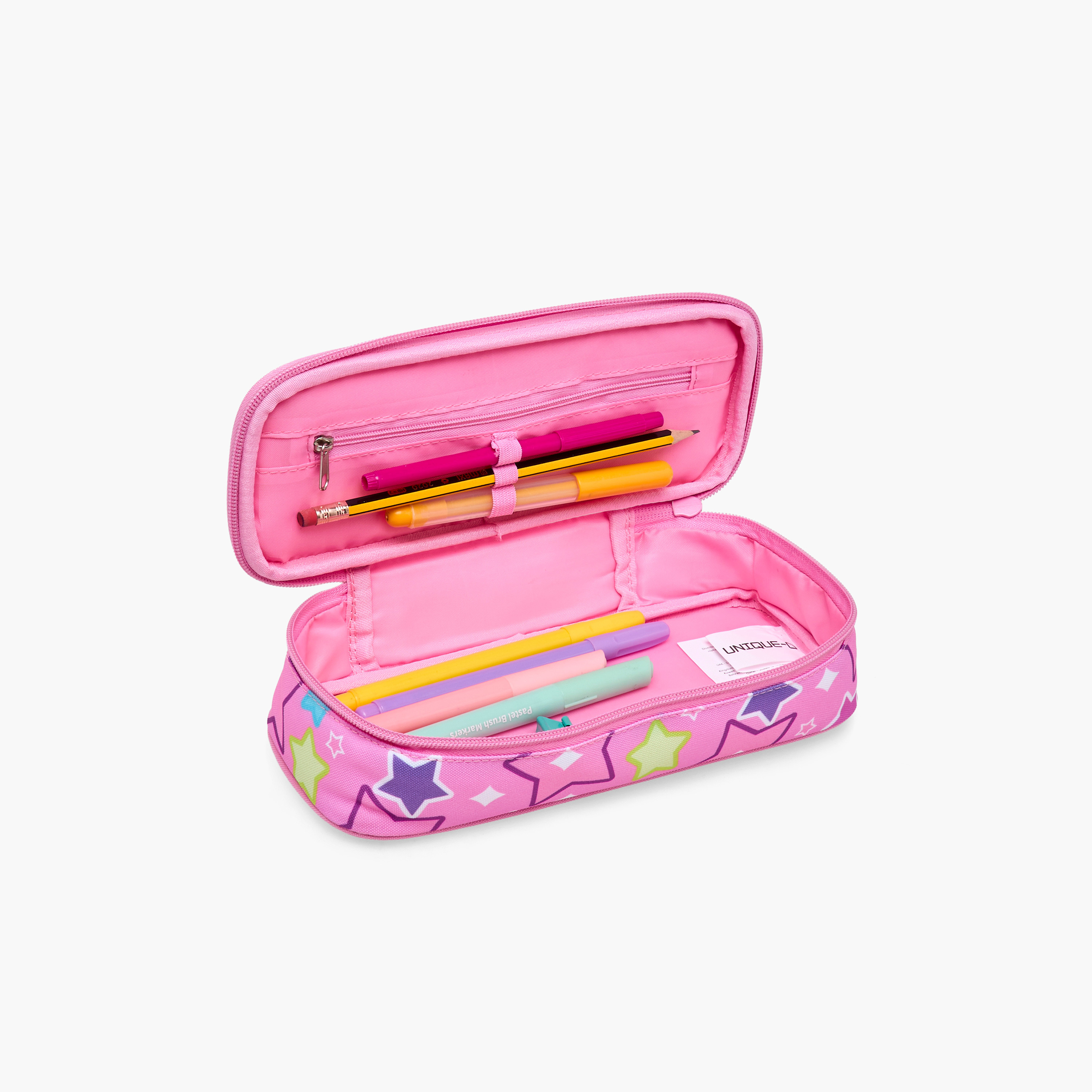 Unique-O Unicorn Print Pencil Case with Zip Closure-school-stationery-pencilcases-image-5
